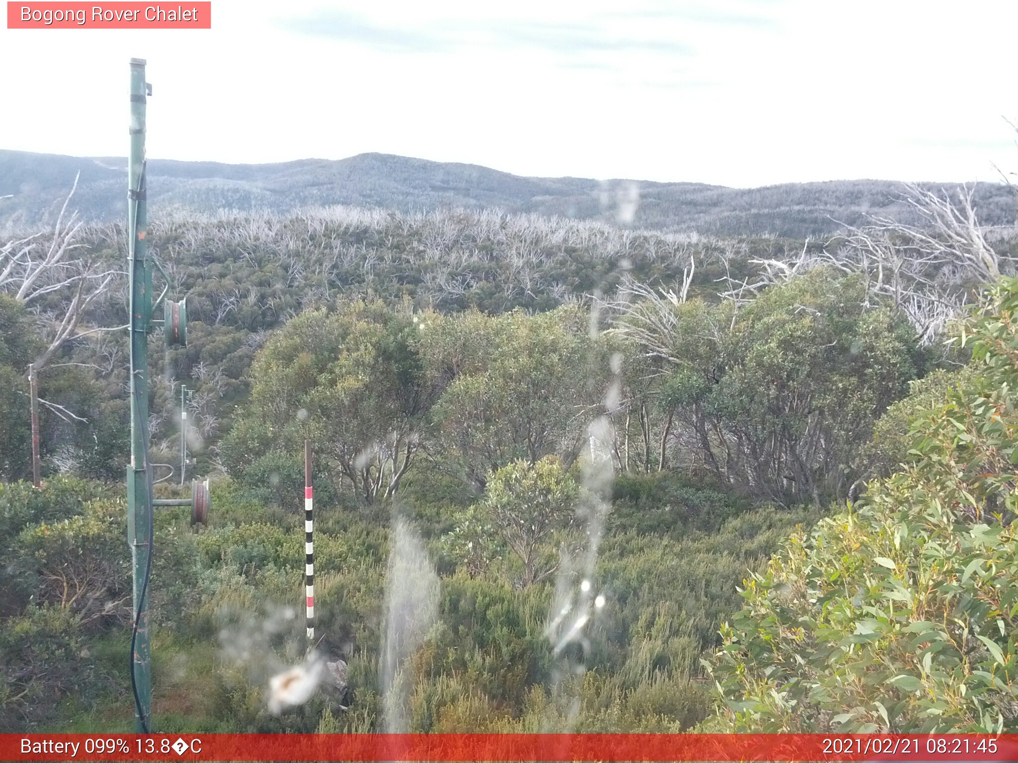 Bogong Web Cam 8:21am Sunday 21st of February 2021