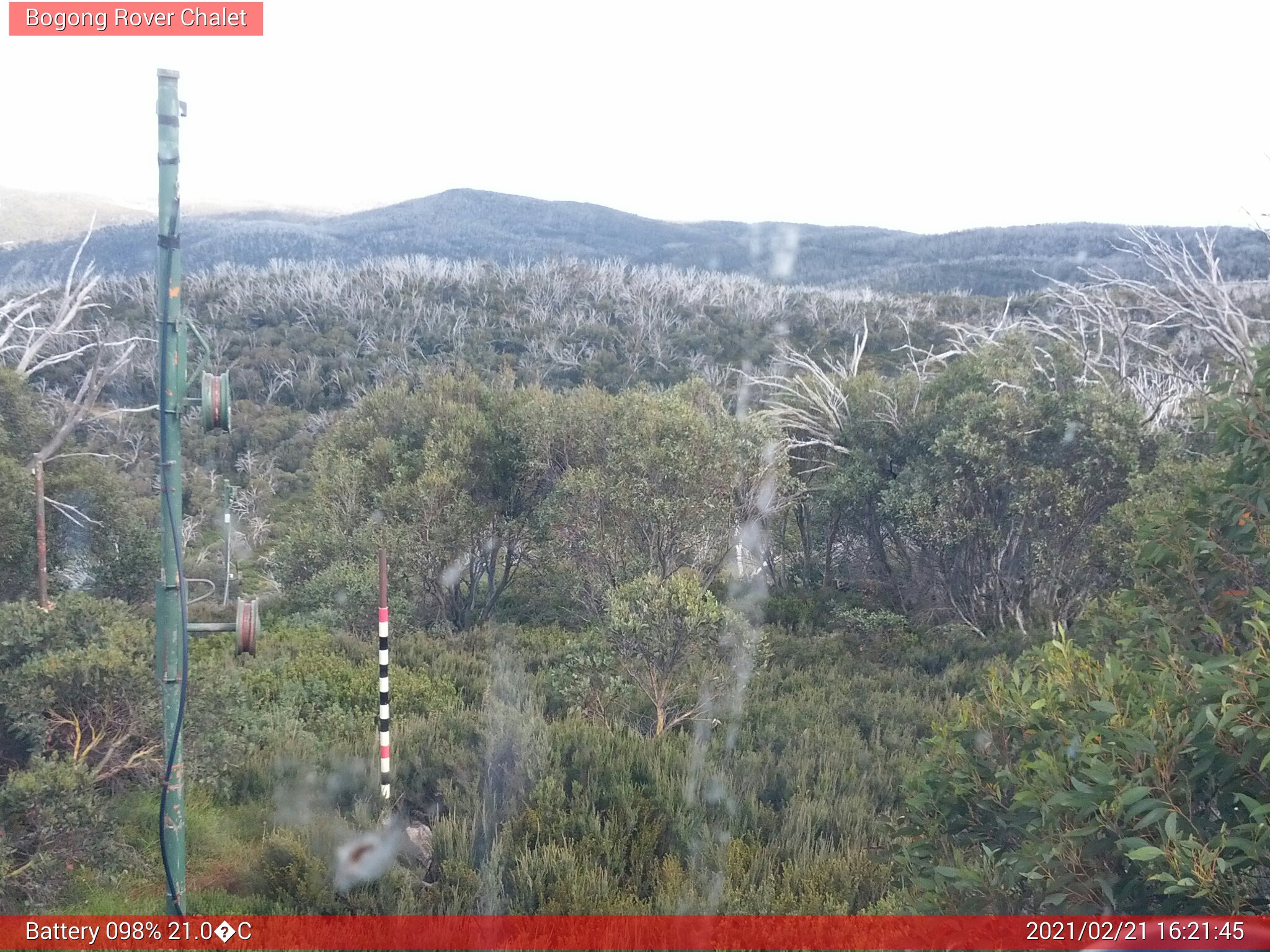 Bogong Web Cam 4:21pm Sunday 21st of February 2021