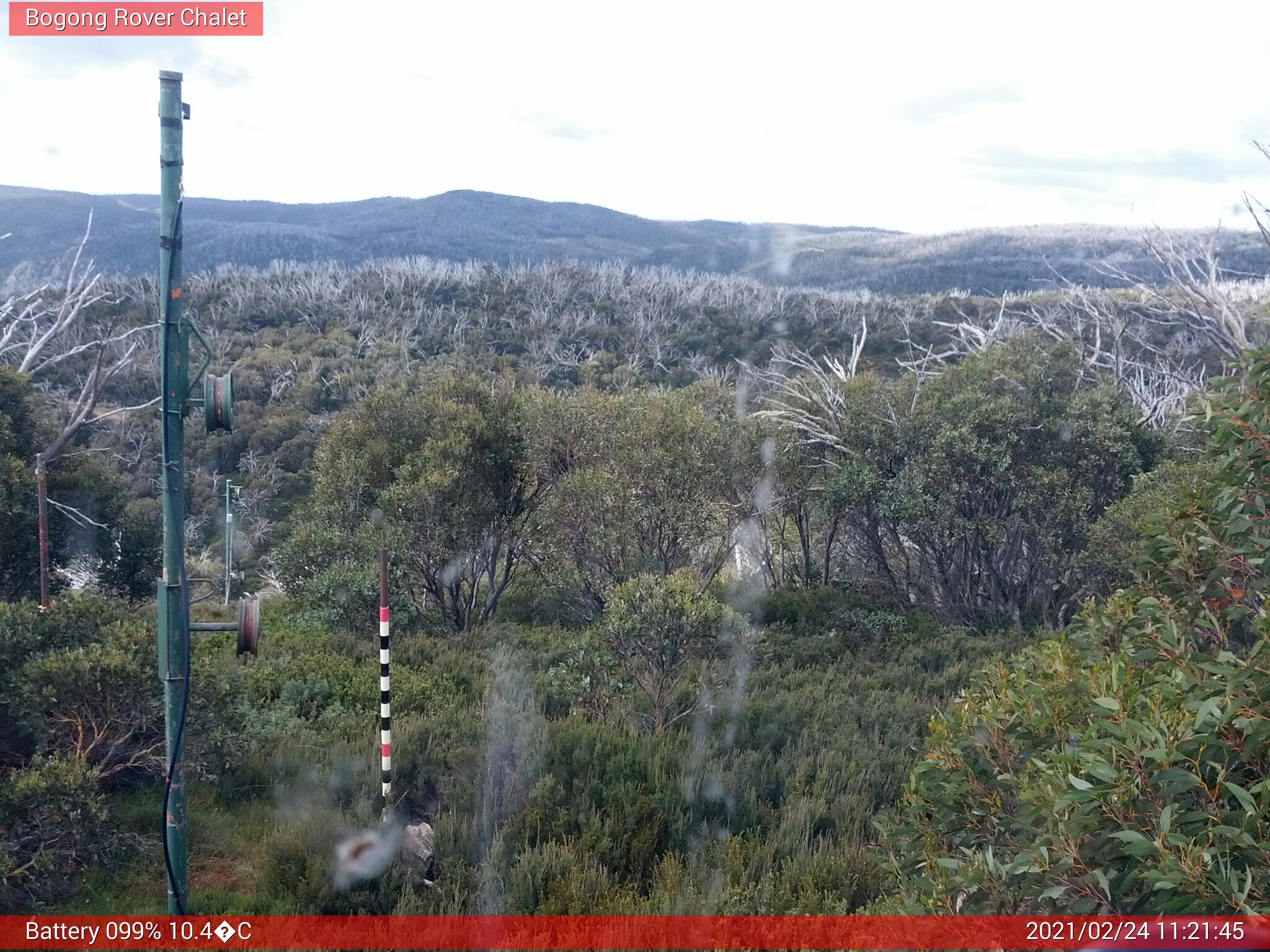 Bogong Web Cam 11:21am Wednesday 24th of February 2021