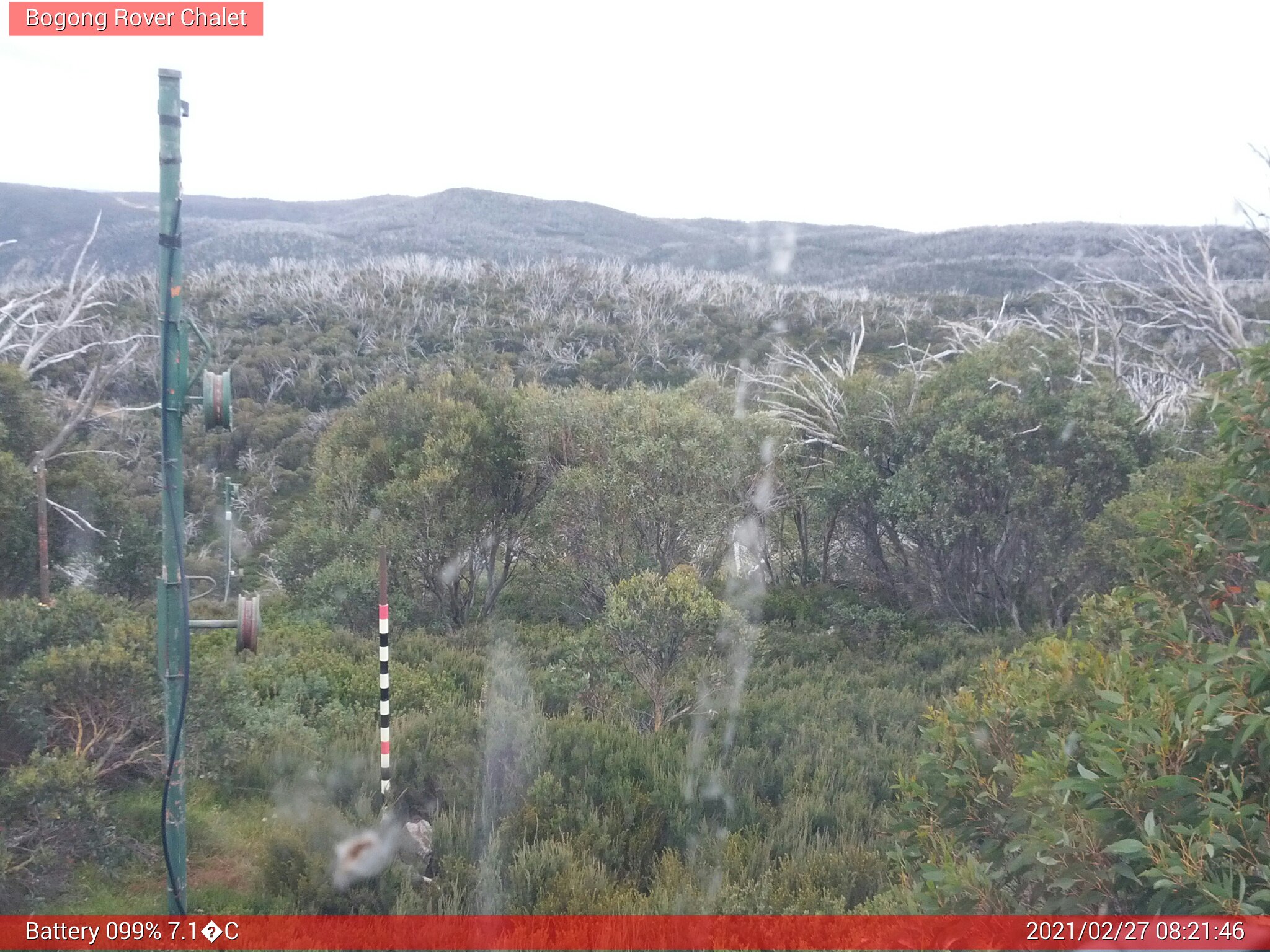 Bogong Web Cam 8:21am Saturday 27th of February 2021