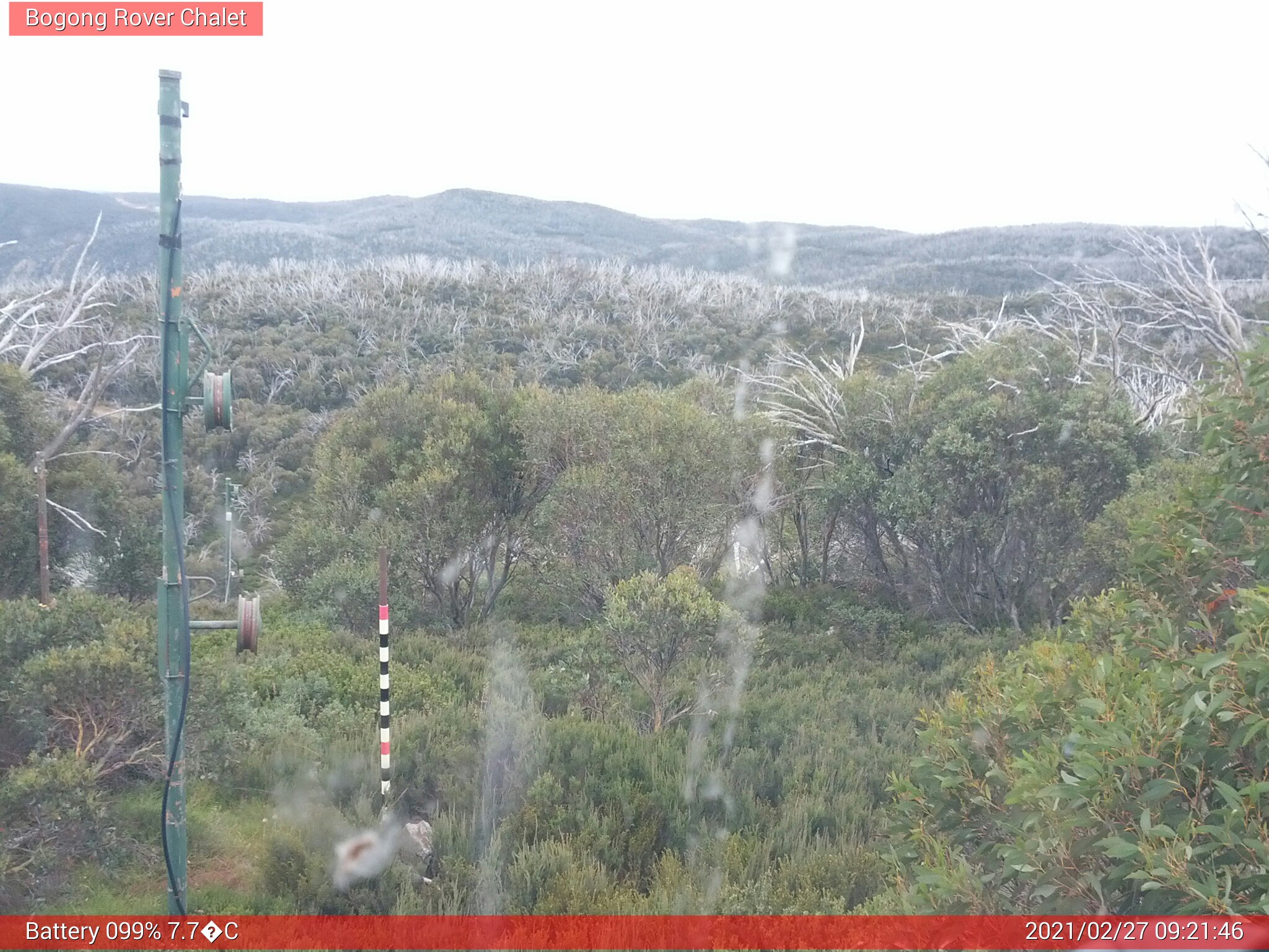 Bogong Web Cam 9:21am Saturday 27th of February 2021