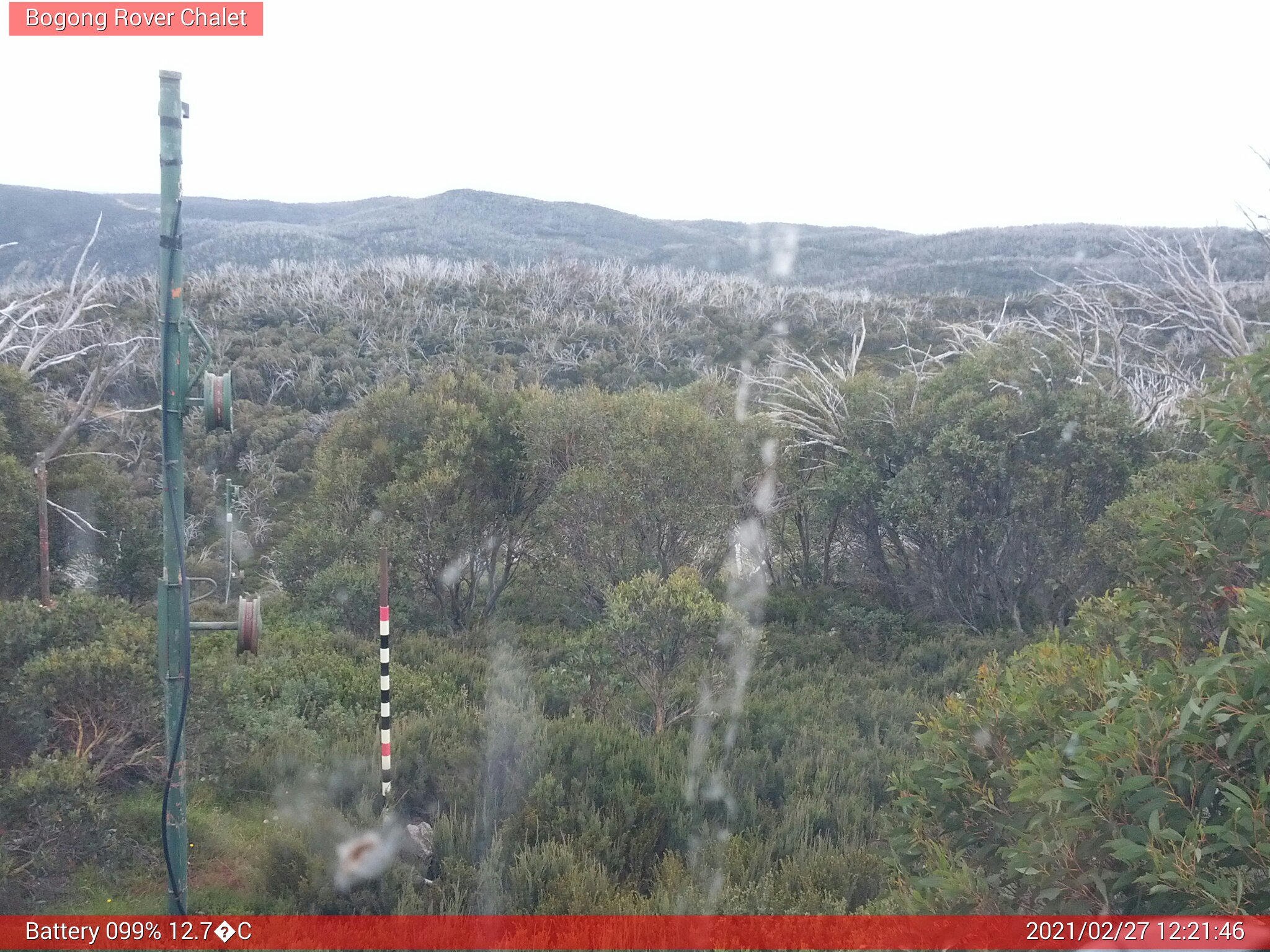 Bogong Web Cam 12:21pm Saturday 27th of February 2021