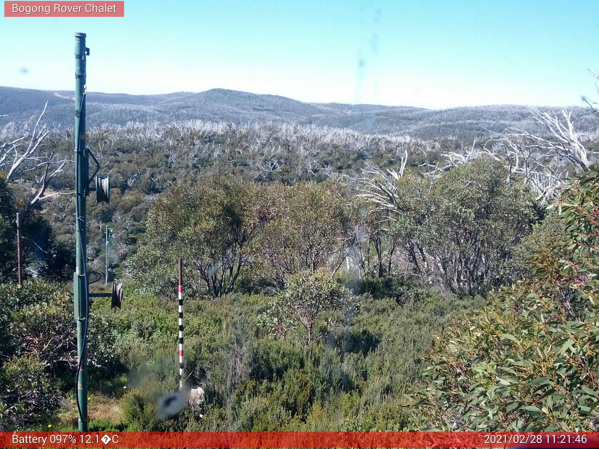 Bogong Web Cam 11:21am Sunday 28th of February 2021