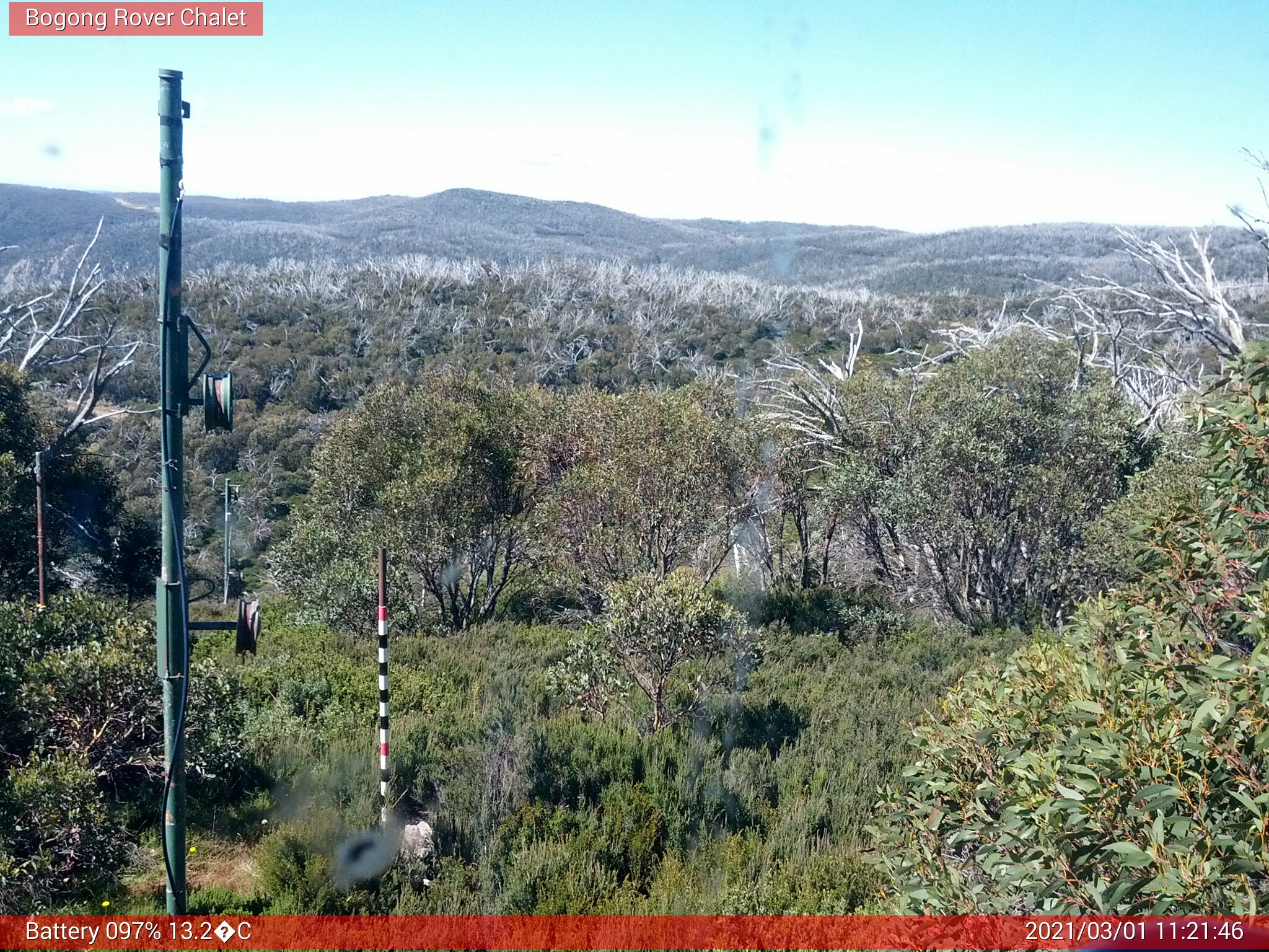 Bogong Web Cam 11:21am Monday 1st of March 2021