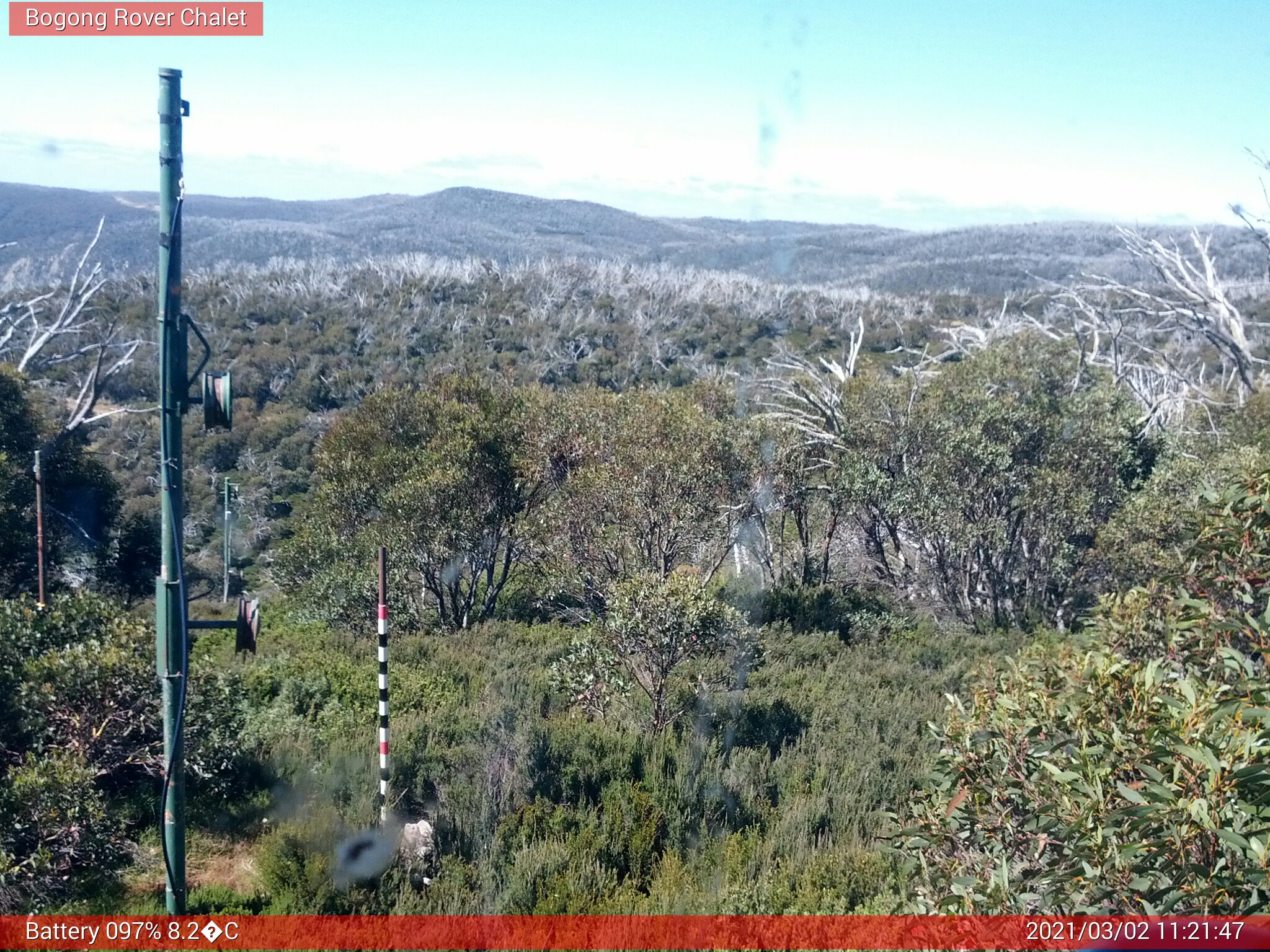 Bogong Web Cam 11:21am Tuesday 2nd of March 2021