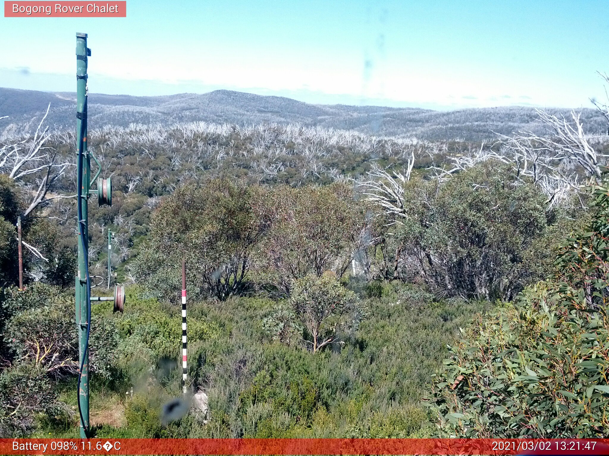 Bogong Web Cam 1:21pm Tuesday 2nd of March 2021