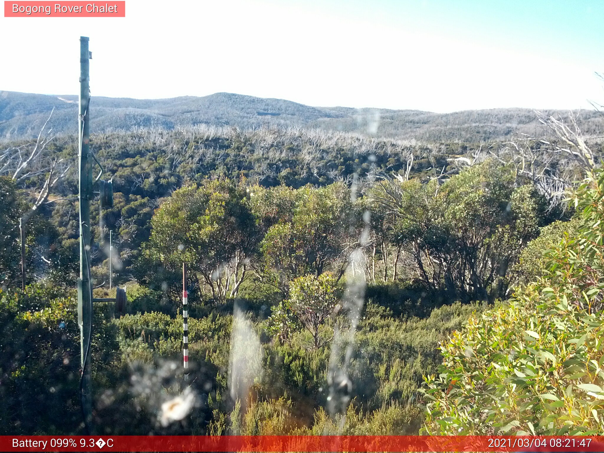 Bogong Web Cam 8:21am Thursday 4th of March 2021