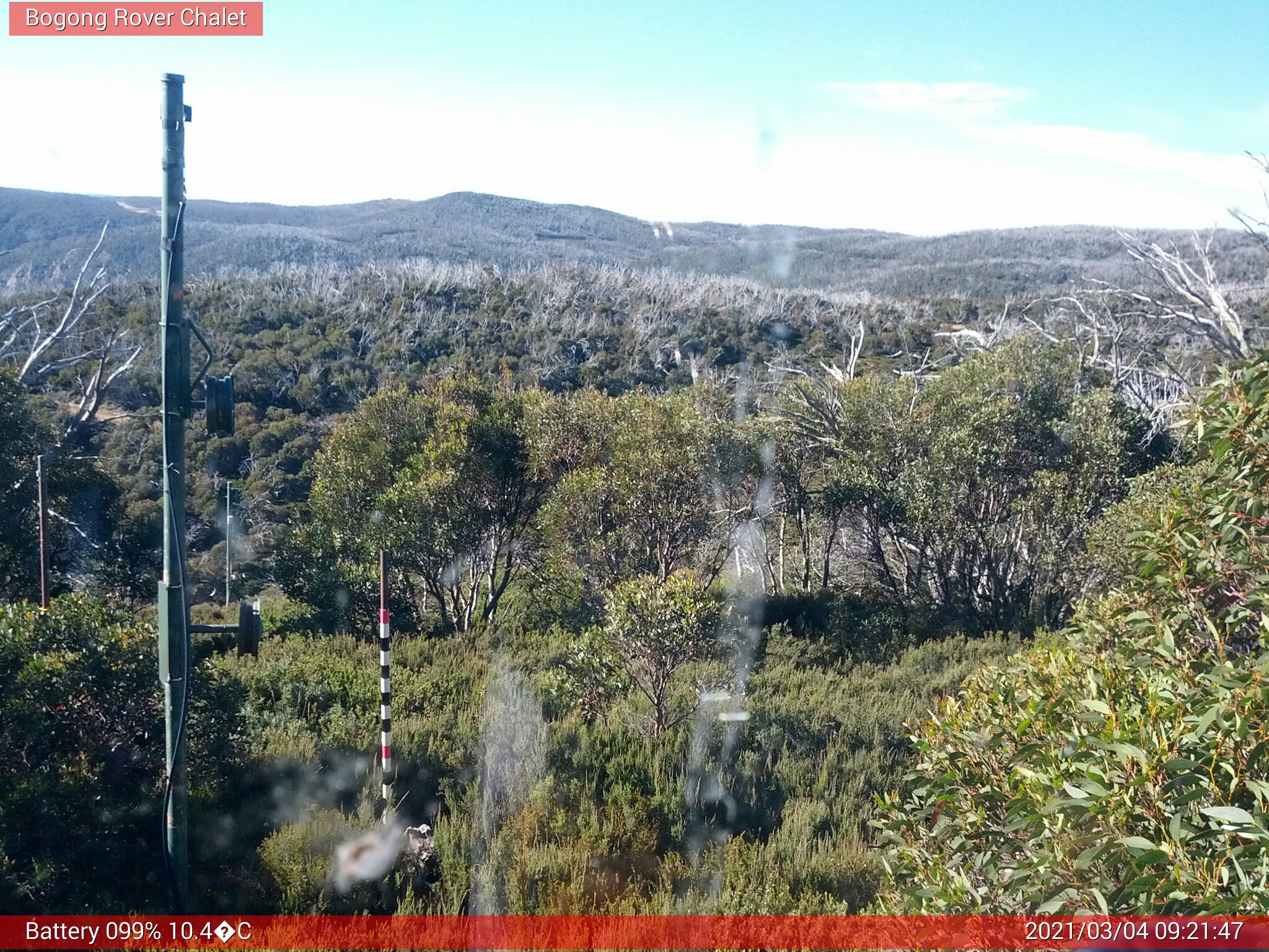 Bogong Web Cam 9:21am Thursday 4th of March 2021