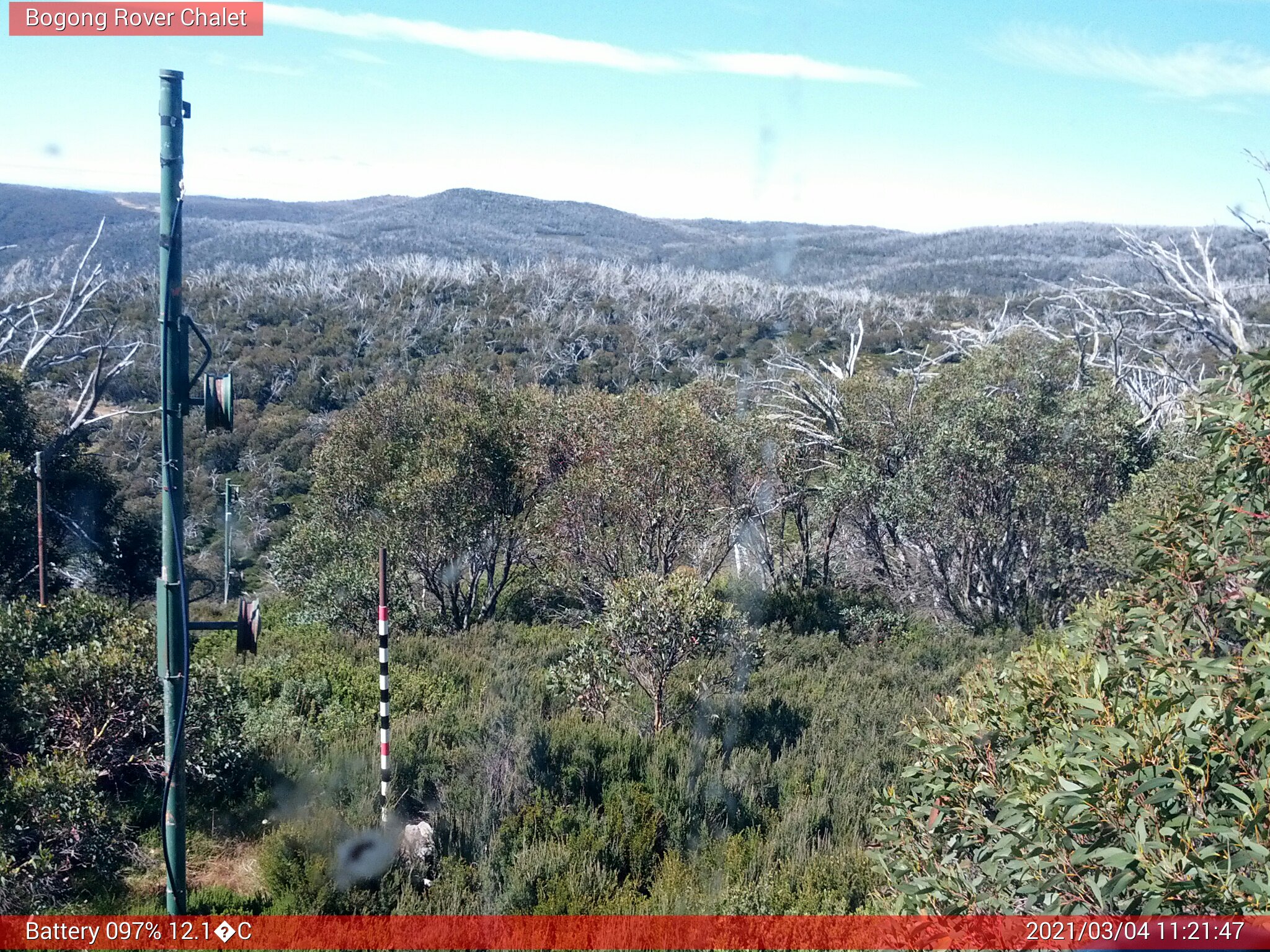 Bogong Web Cam 11:21am Thursday 4th of March 2021