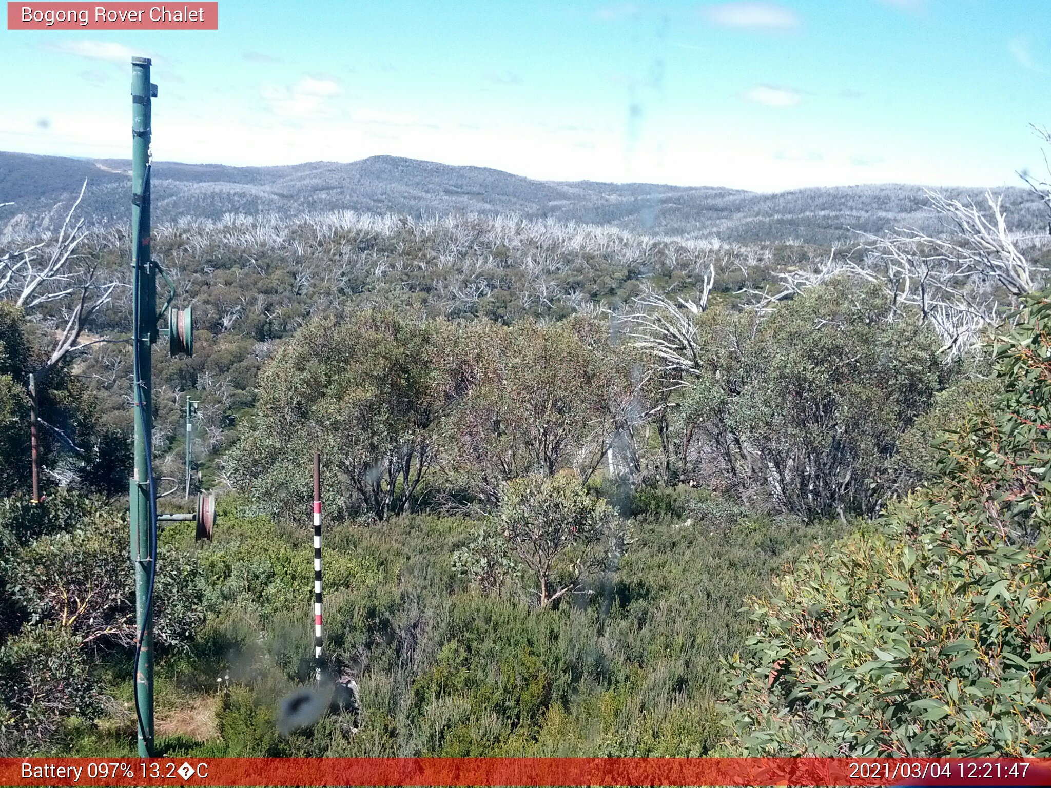 Bogong Web Cam 12:21pm Thursday 4th of March 2021