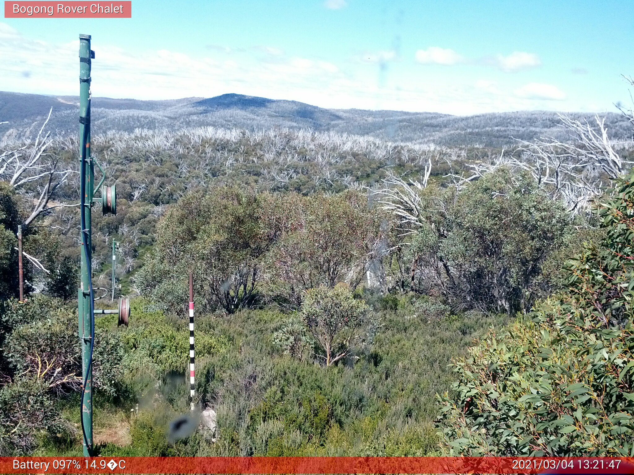 Bogong Web Cam 1:21pm Thursday 4th of March 2021