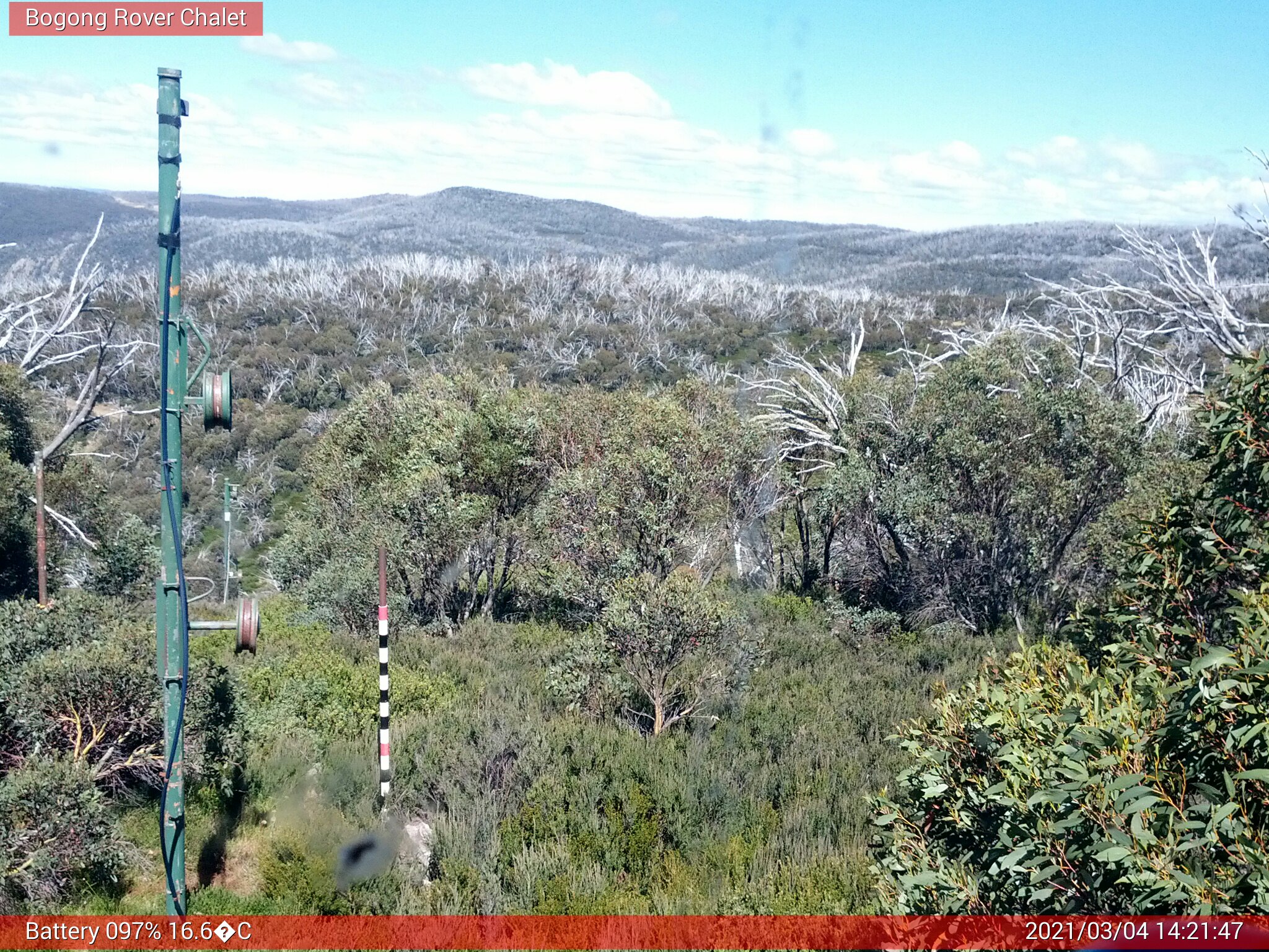 Bogong Web Cam 2:21pm Thursday 4th of March 2021