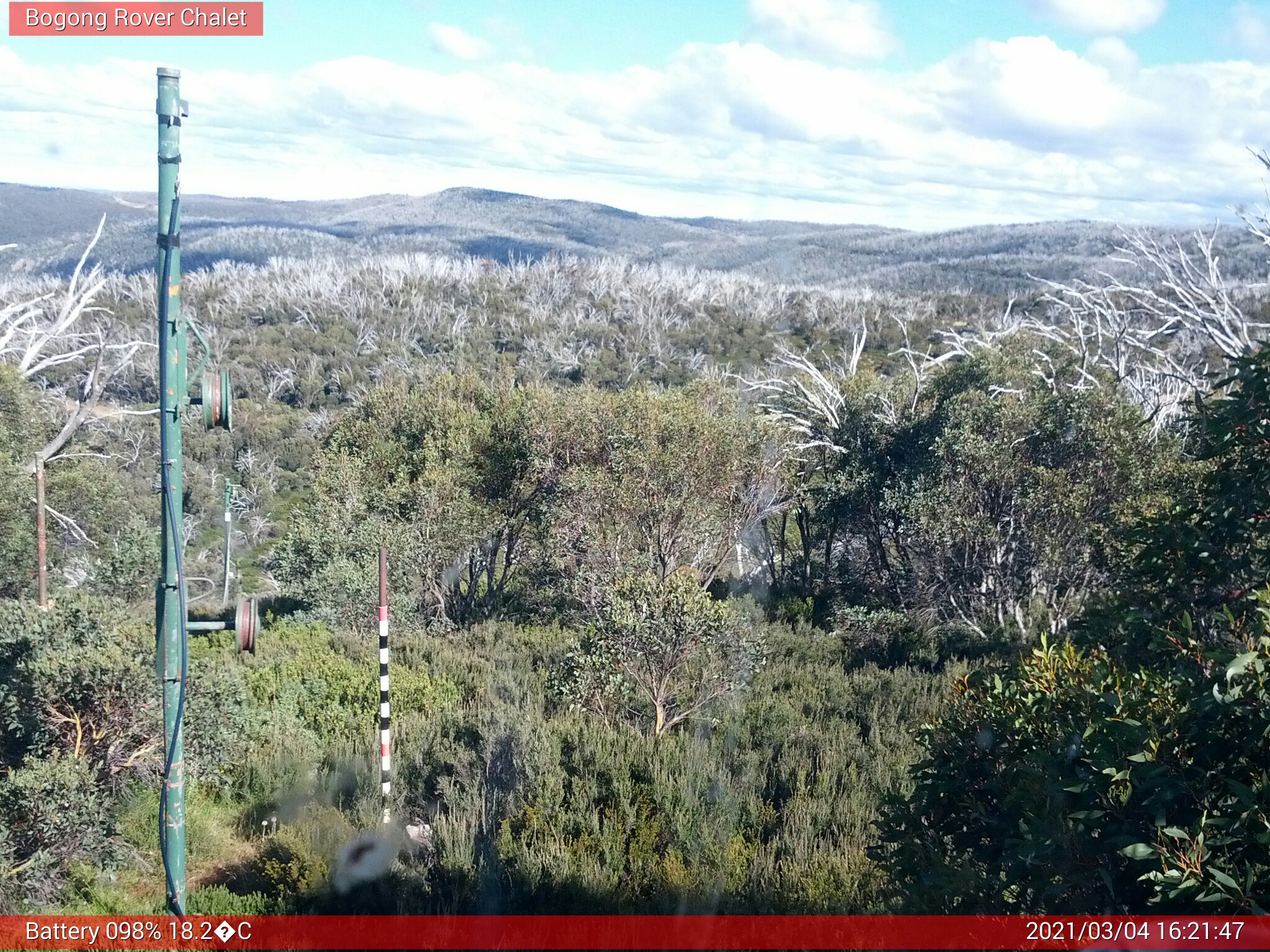 Bogong Web Cam 4:21pm Thursday 4th of March 2021