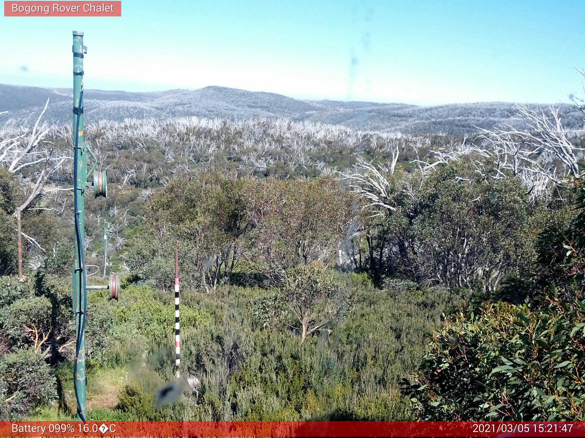 Bogong Web Cam 3:21pm Friday 5th of March 2021