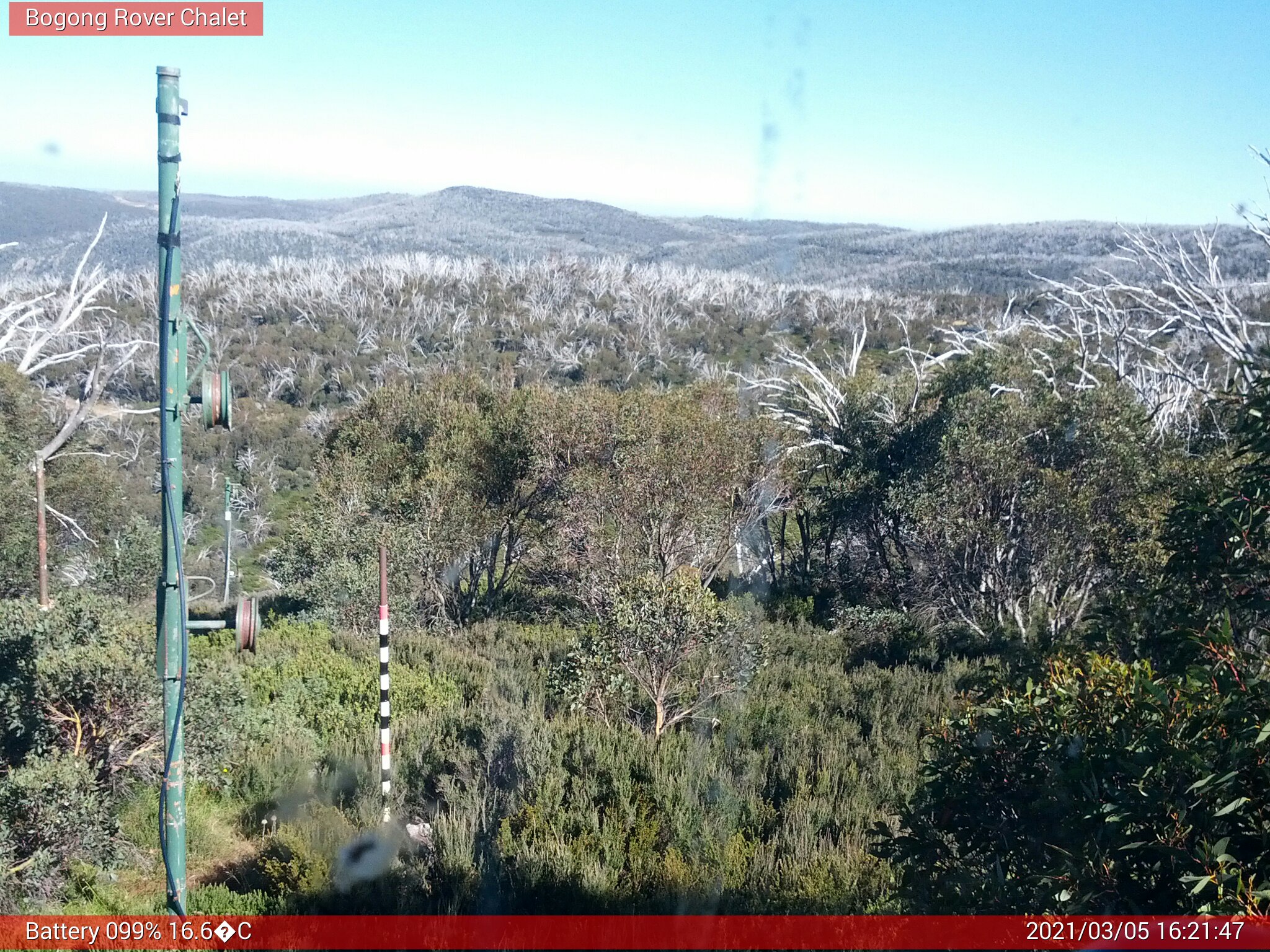 Bogong Web Cam 4:21pm Friday 5th of March 2021