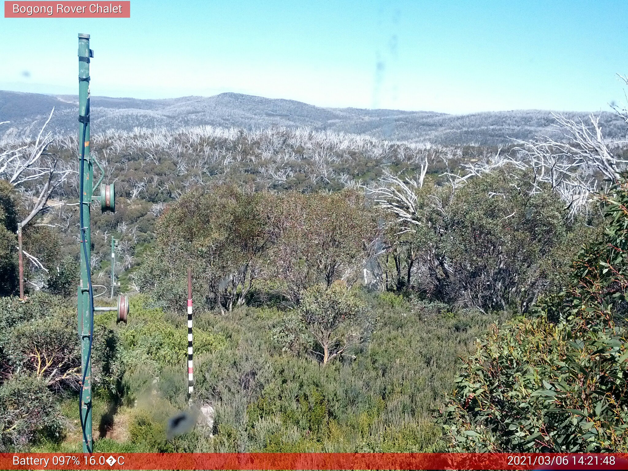 Bogong Web Cam 2:21pm Saturday 6th of March 2021