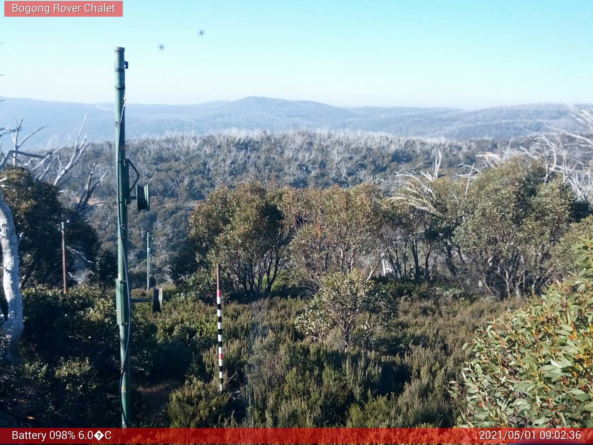 Bogong Web Cam 9:02am Saturday 1st of May 2021