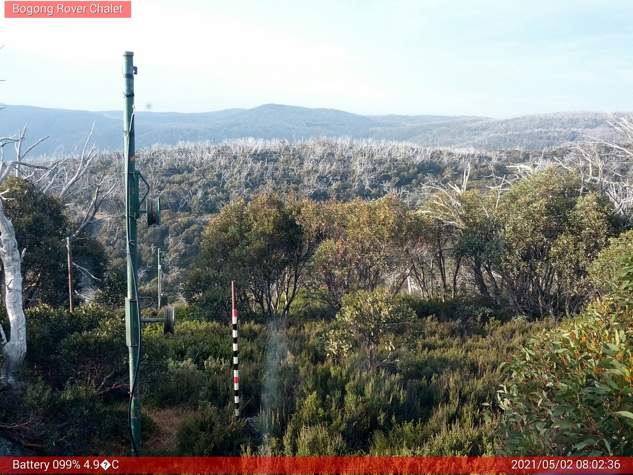 Bogong Web Cam 8:02am Sunday 2nd of May 2021