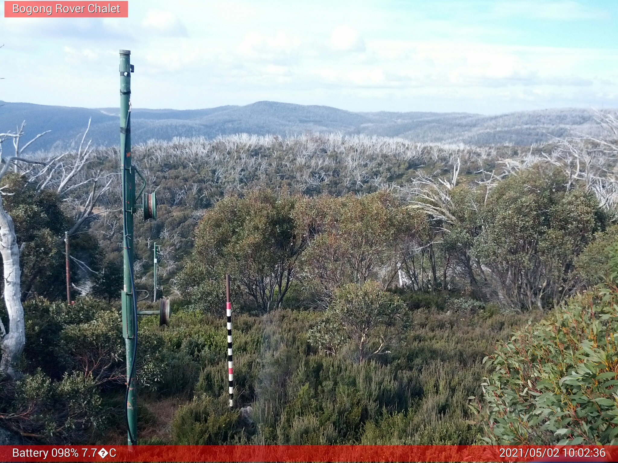 Bogong Web Cam 10:02am Sunday 2nd of May 2021