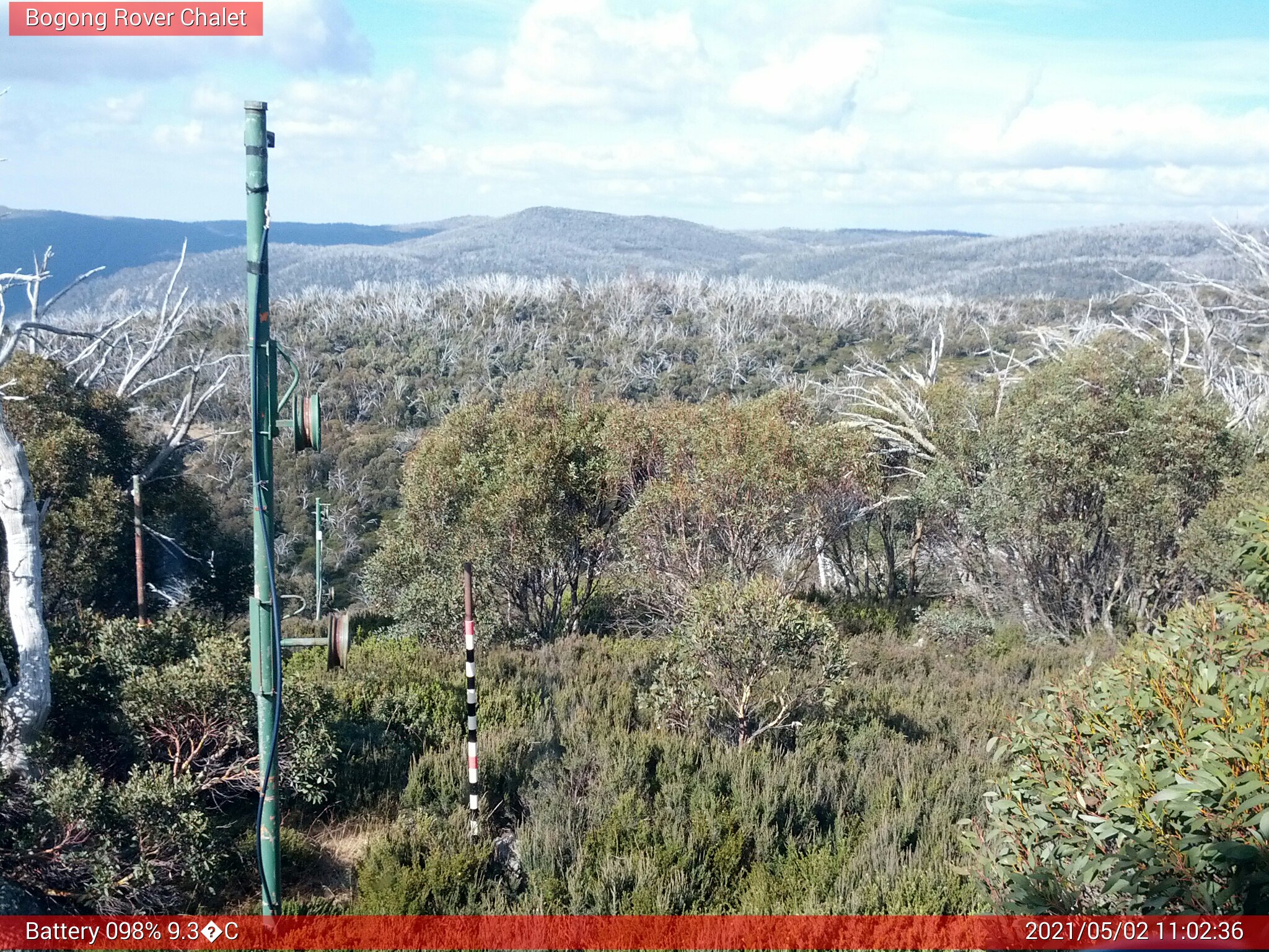 Bogong Web Cam 11:02am Sunday 2nd of May 2021