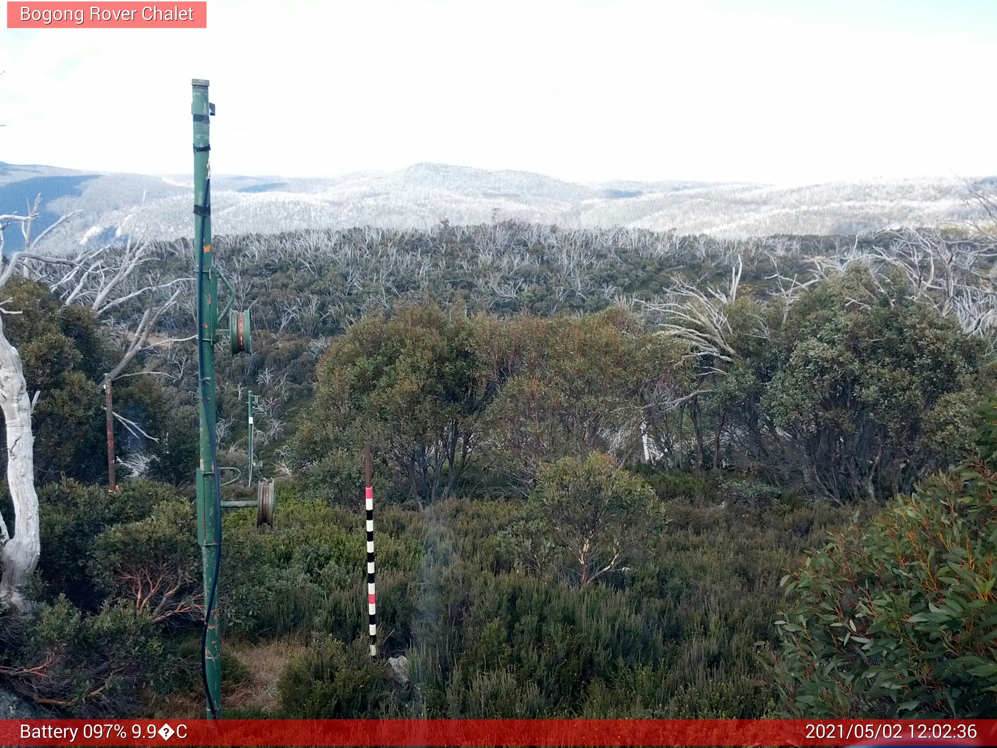 Bogong Web Cam 12:02pm Sunday 2nd of May 2021