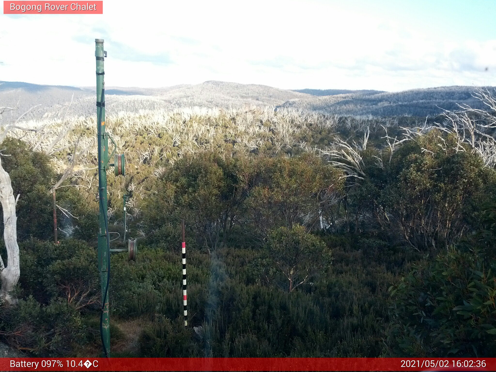 Bogong Web Cam 4:02pm Sunday 2nd of May 2021