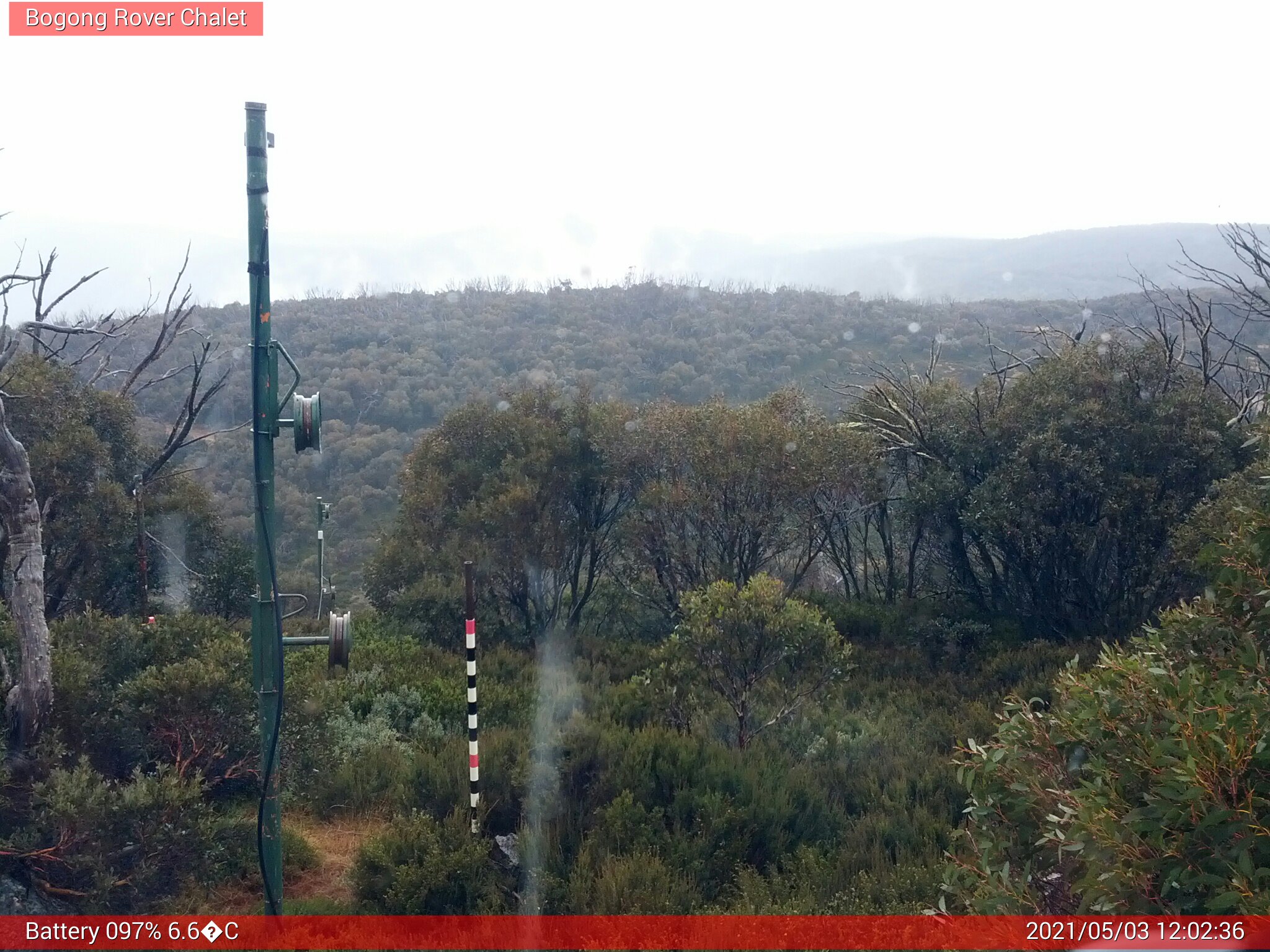 Bogong Web Cam 12:02pm Monday 3rd of May 2021