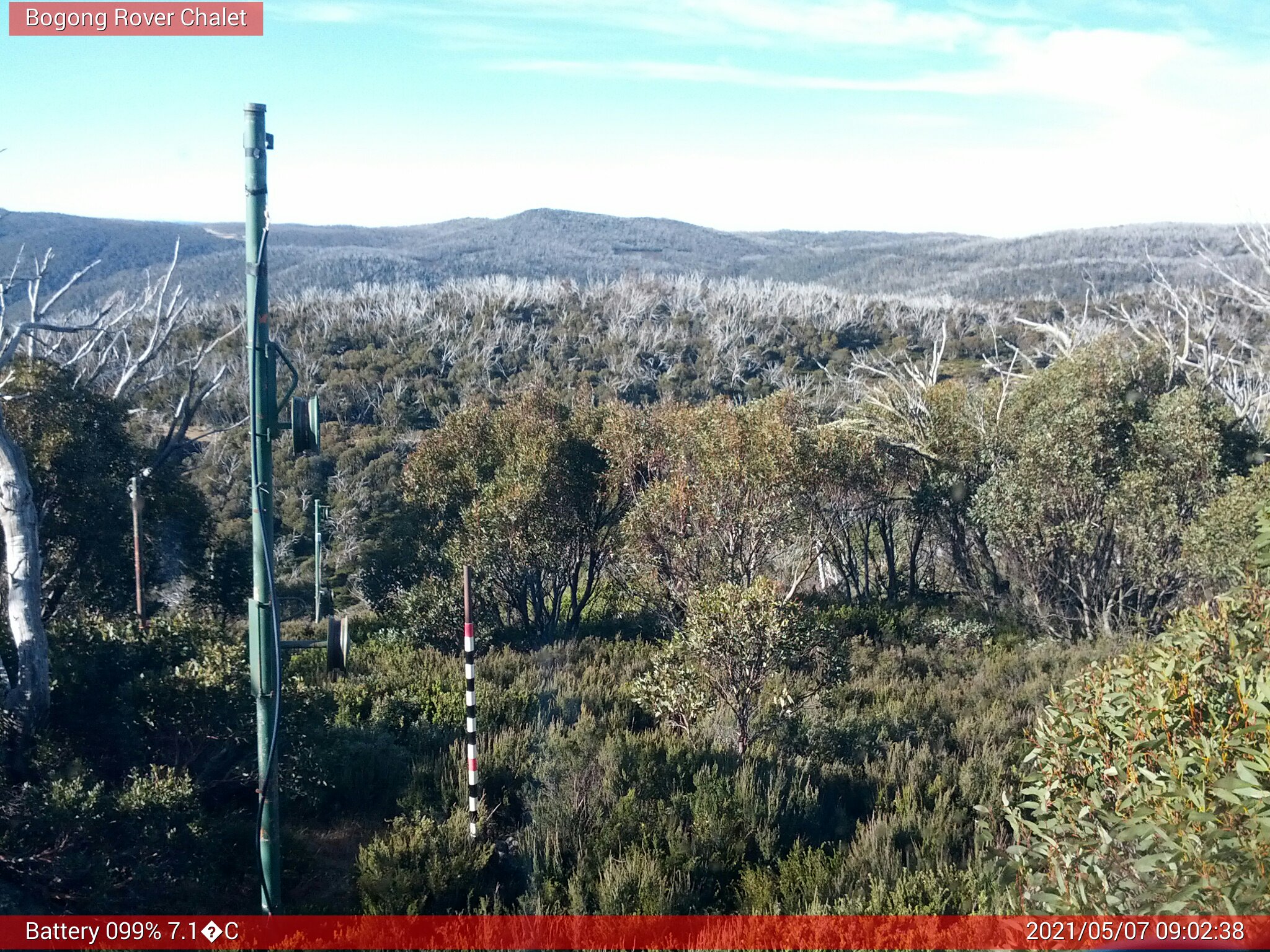 Bogong Web Cam 9:02am Friday 7th of May 2021