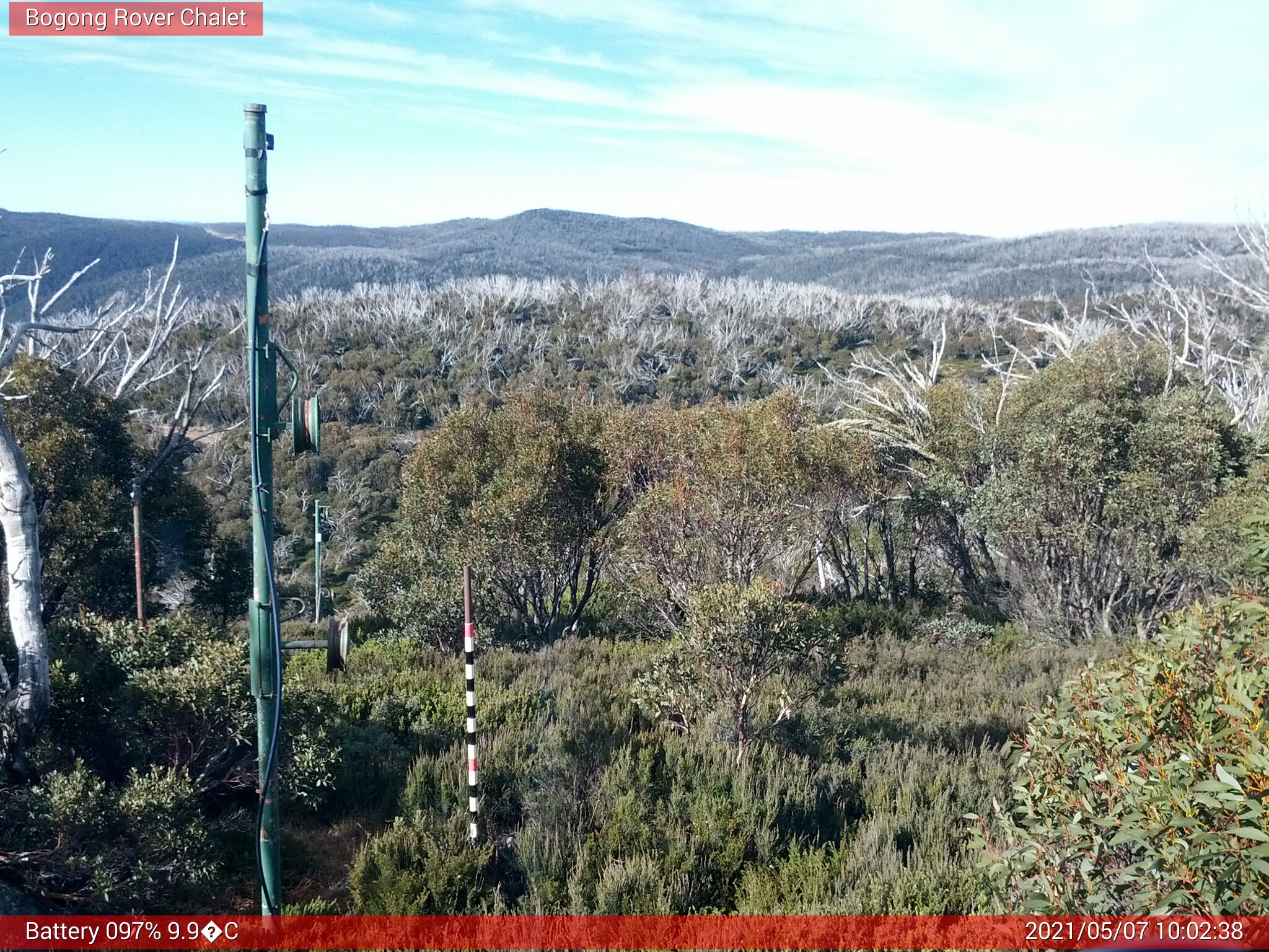 Bogong Web Cam 10:02am Friday 7th of May 2021