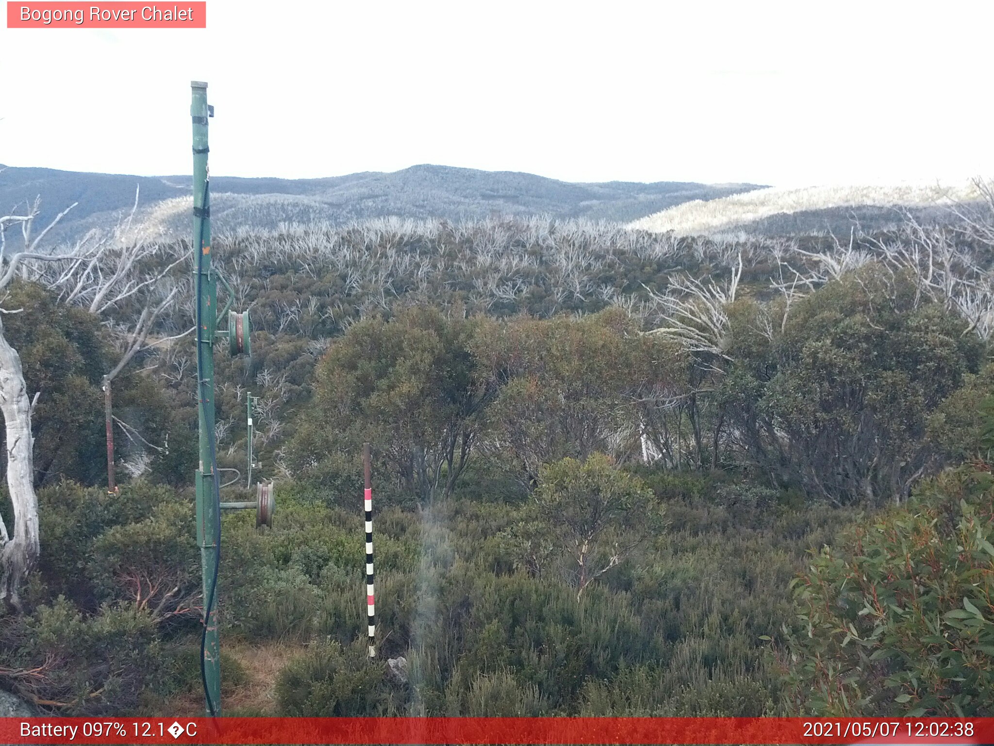 Bogong Web Cam 12:02pm Friday 7th of May 2021