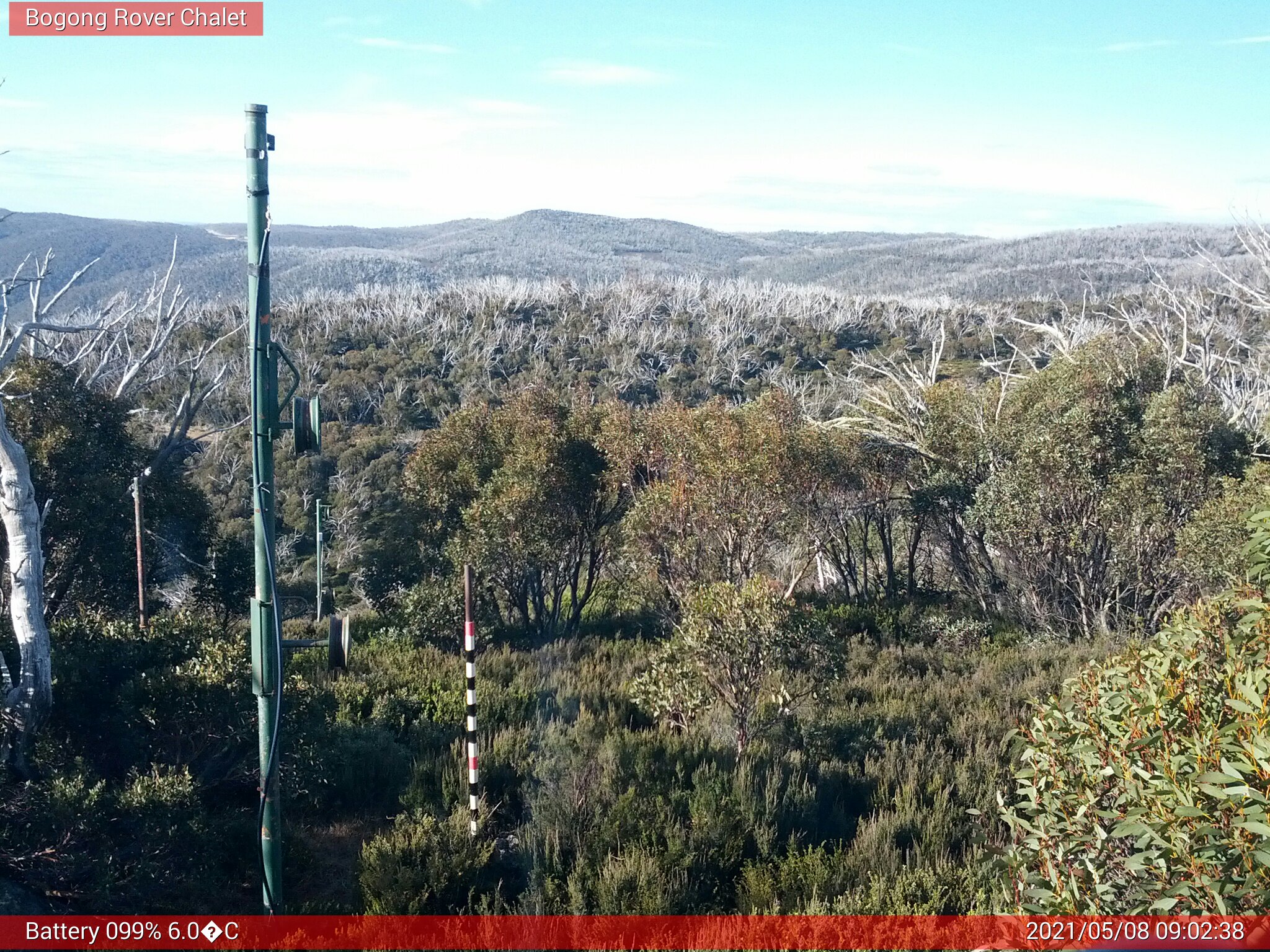 Bogong Web Cam 9:02am Saturday 8th of May 2021