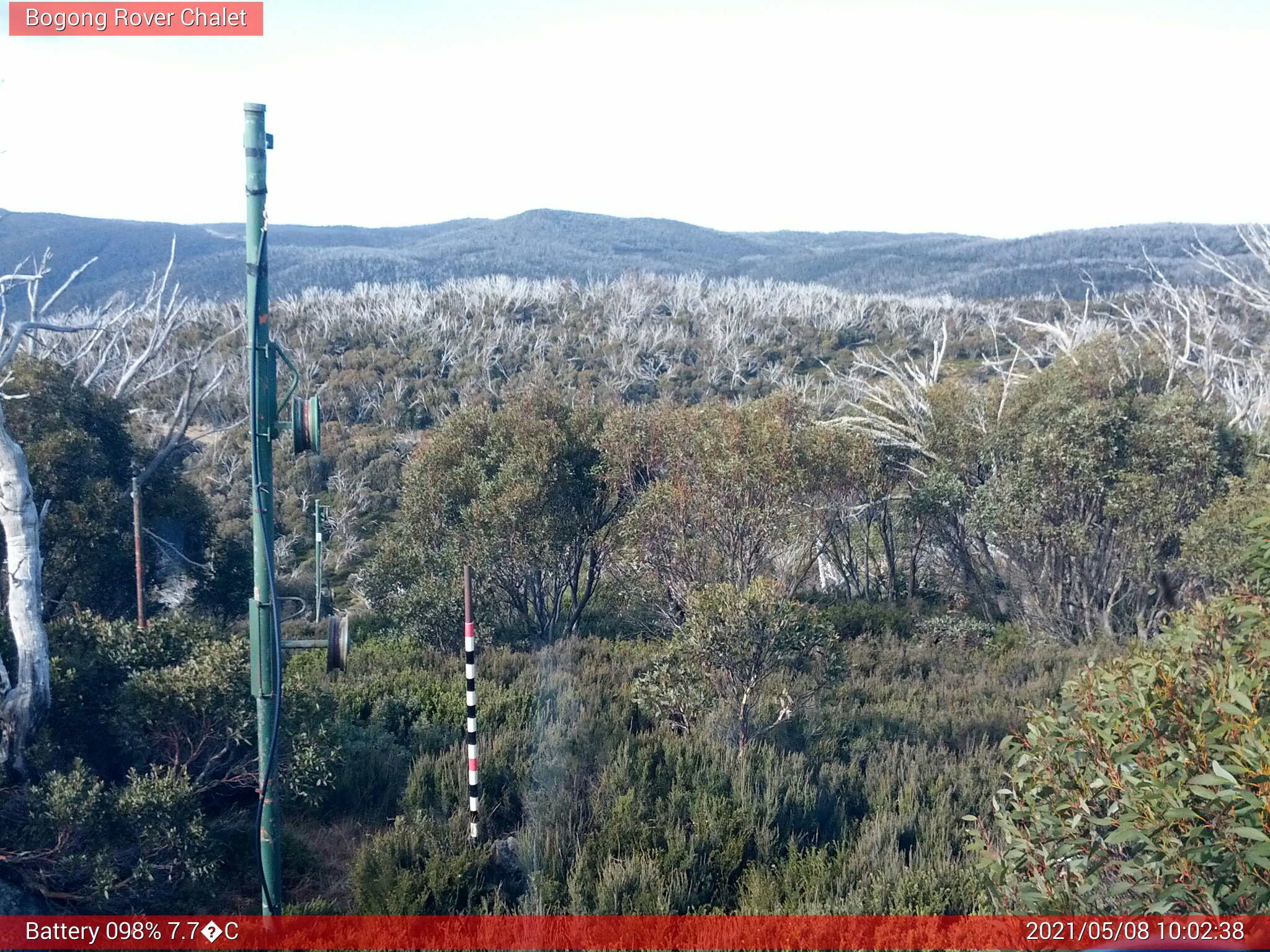 Bogong Web Cam 10:02am Saturday 8th of May 2021