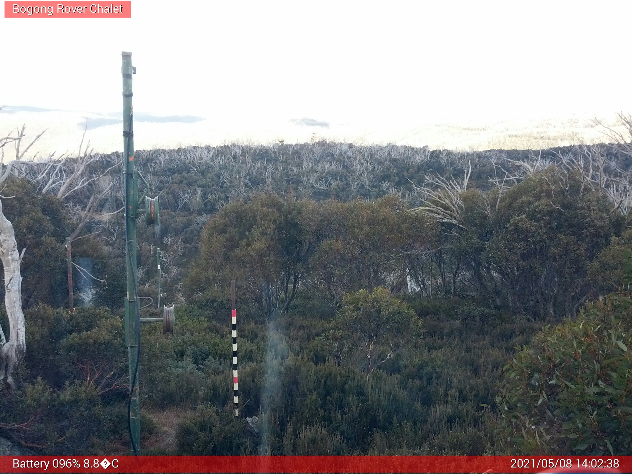 Bogong Web Cam 2:02pm Saturday 8th of May 2021