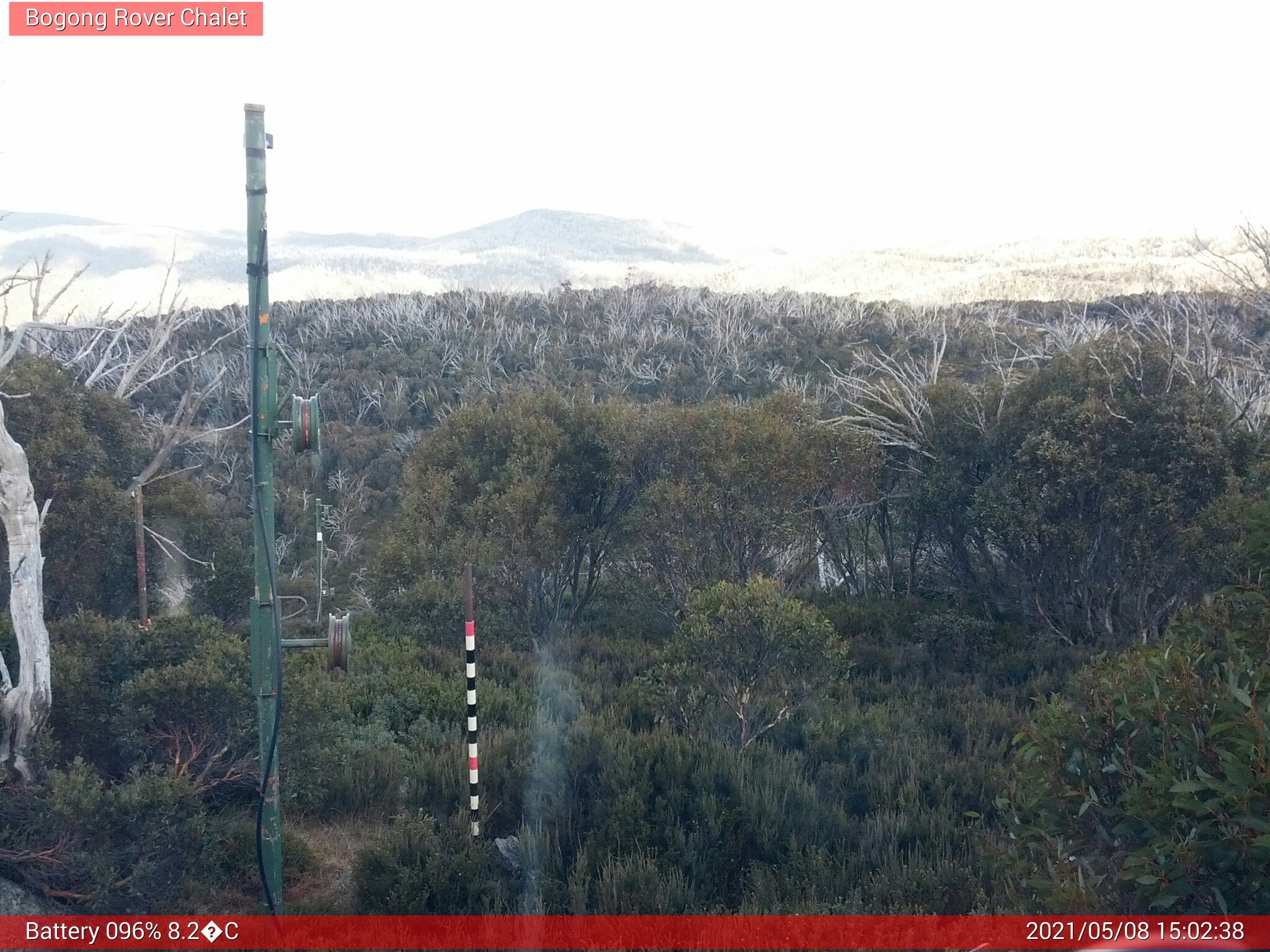 Bogong Web Cam 3:02pm Saturday 8th of May 2021