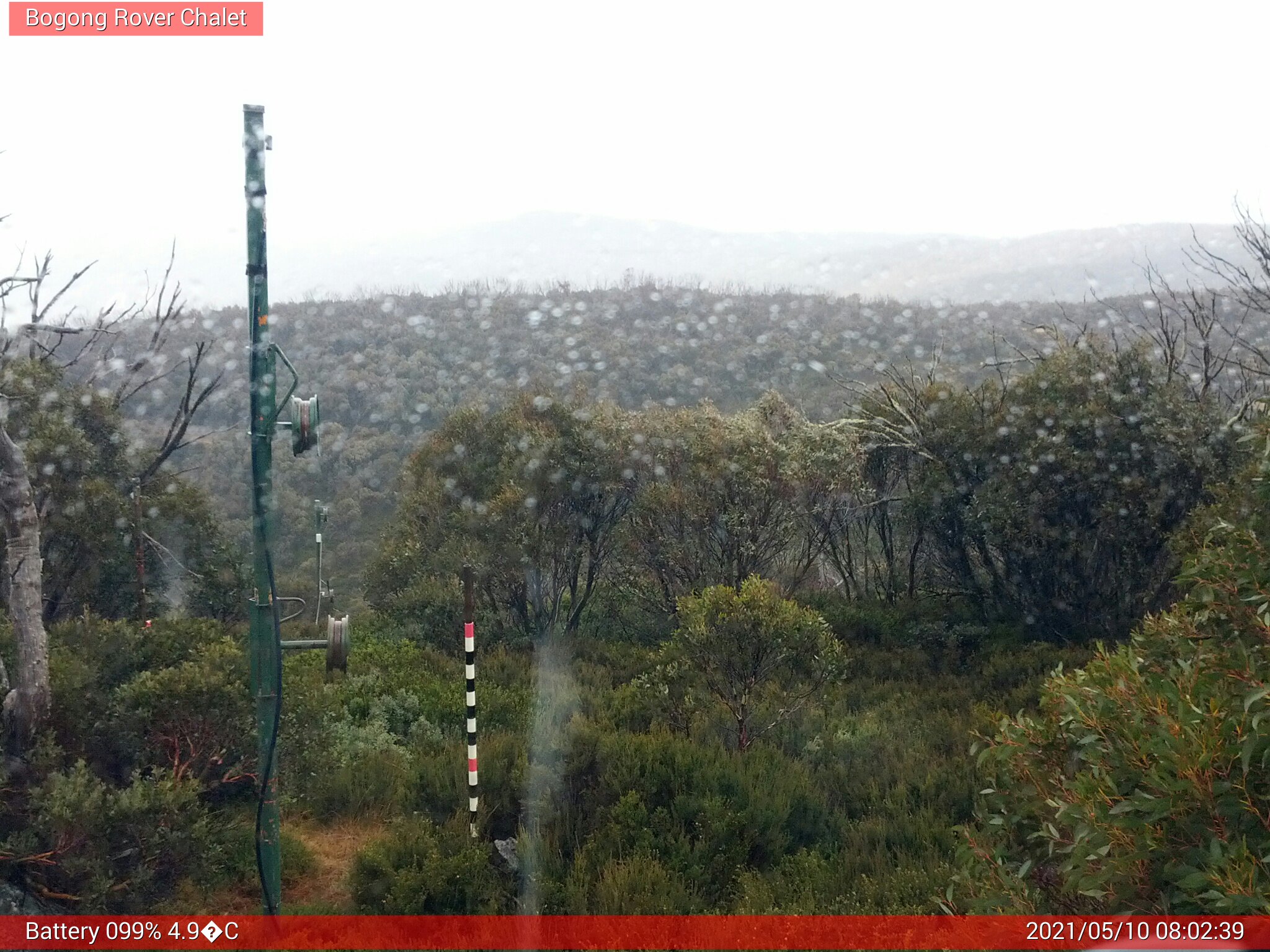 Bogong Web Cam 8:02am Monday 10th of May 2021