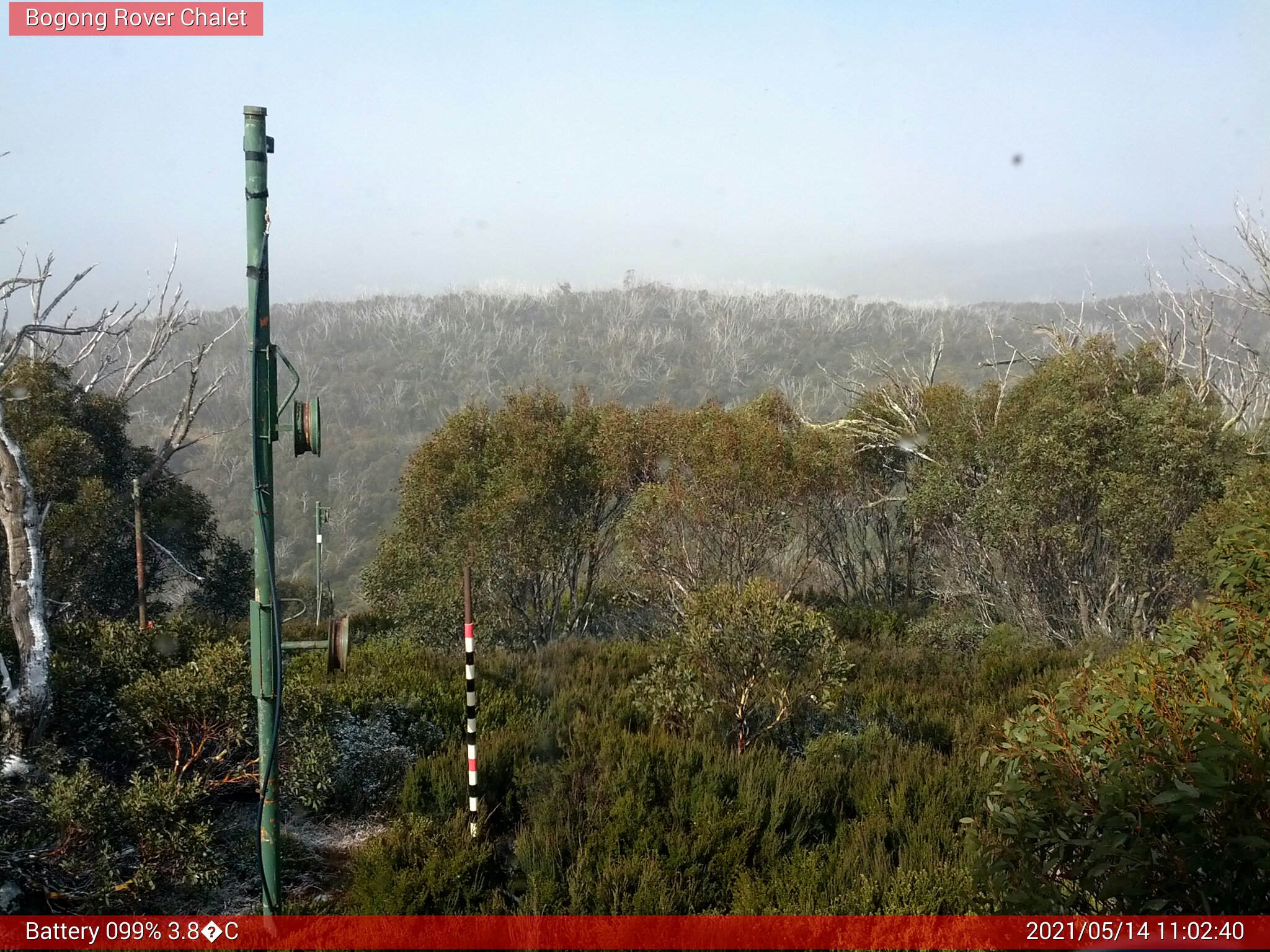 Bogong Web Cam 11:02am Friday 14th of May 2021