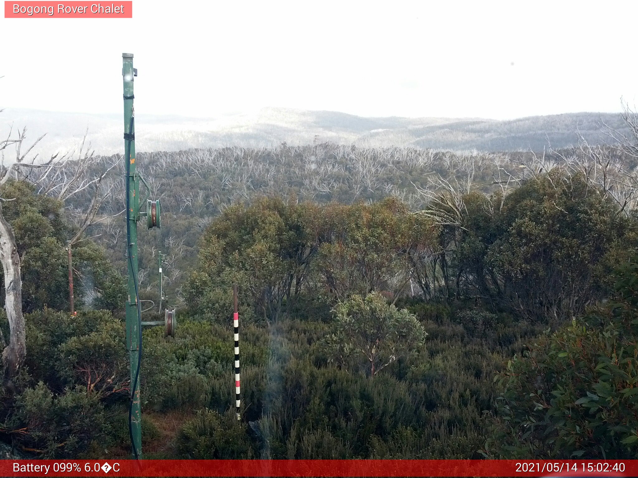 Bogong Web Cam 3:02pm Friday 14th of May 2021