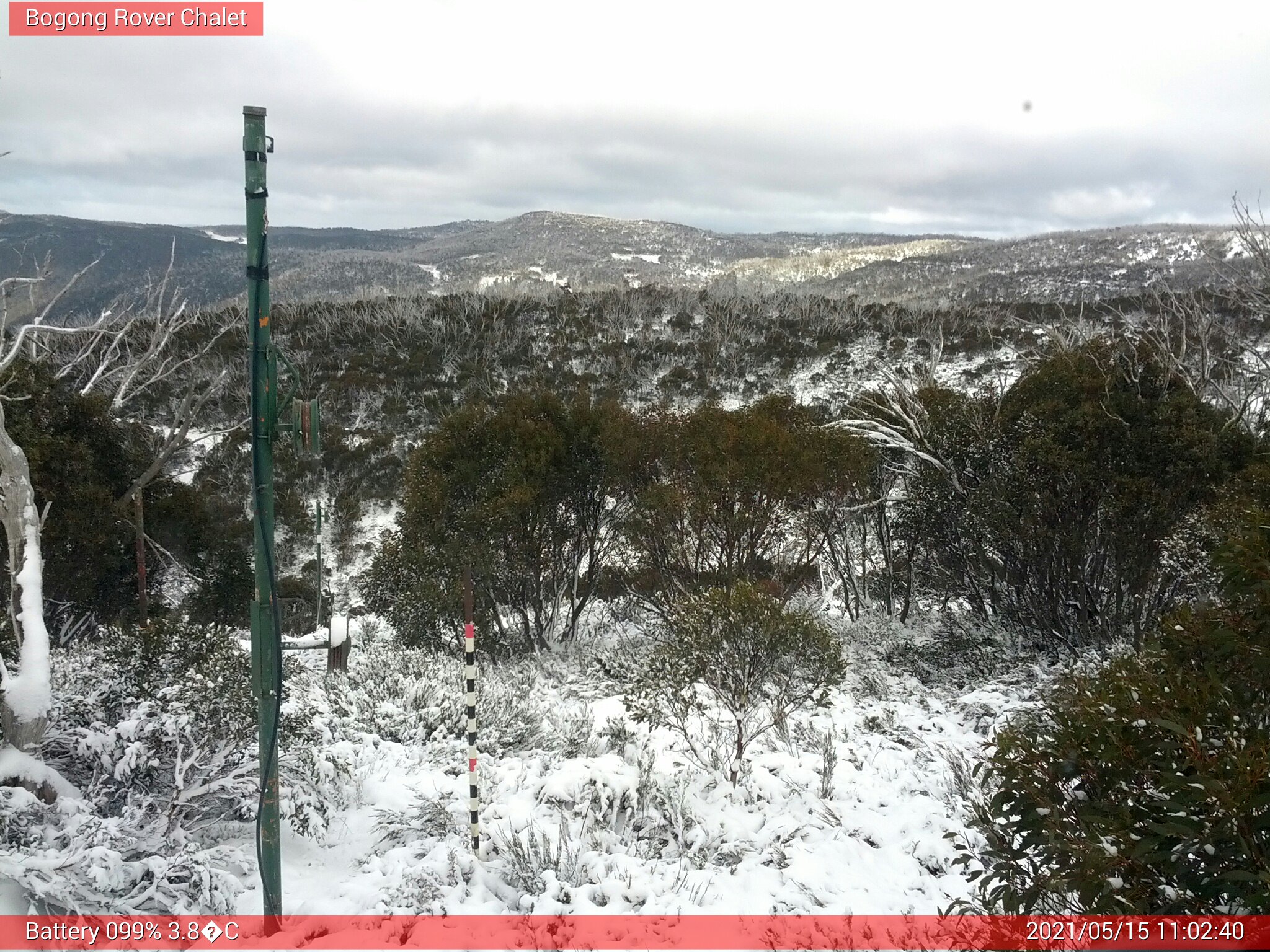 Bogong Web Cam 11:02am Saturday 15th of May 2021