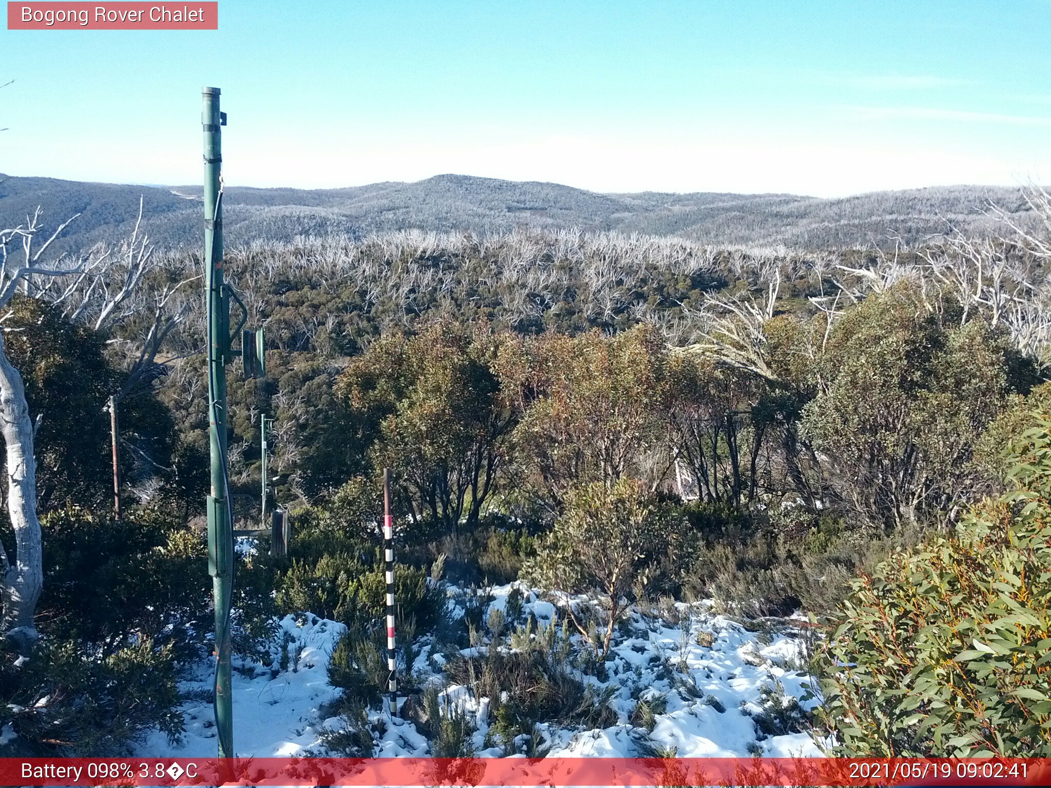 Bogong Web Cam 9:02am Wednesday 19th of May 2021