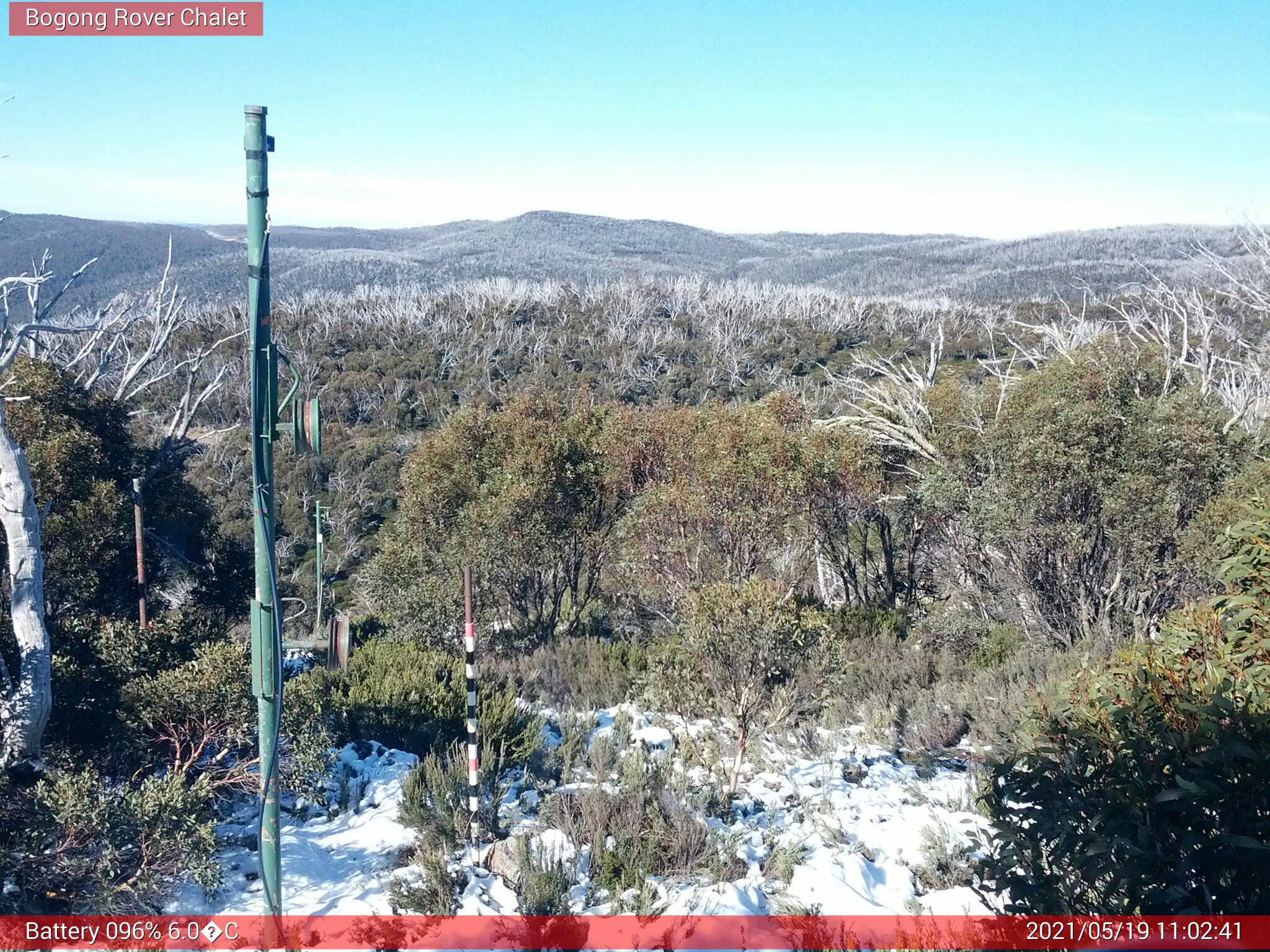 Bogong Web Cam 11:02am Wednesday 19th of May 2021