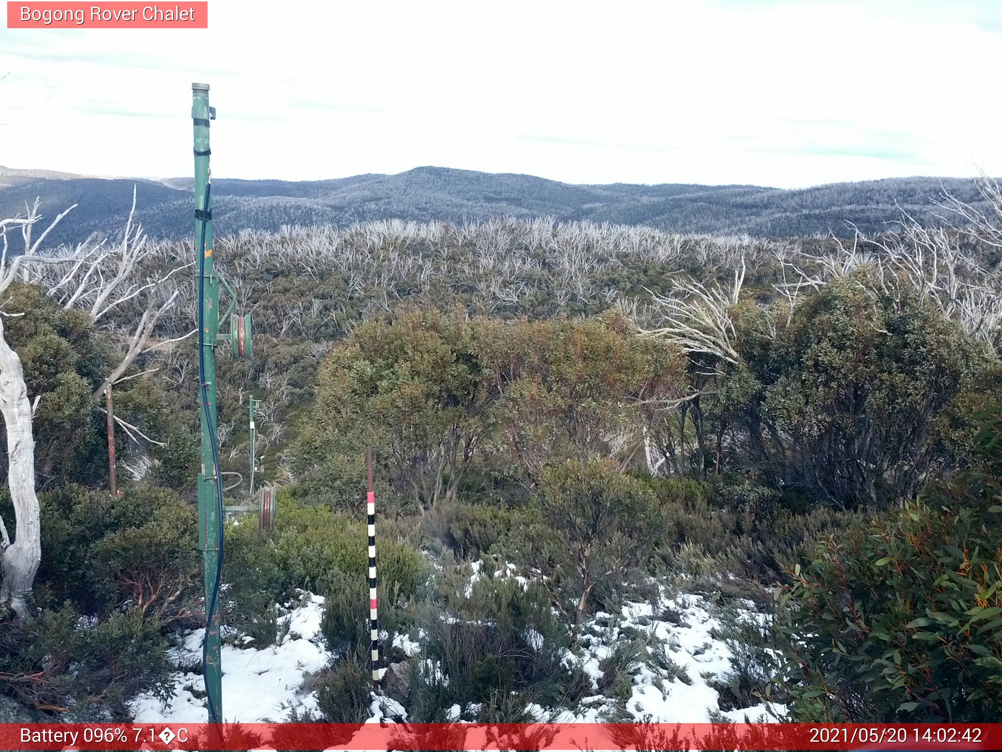 Bogong Web Cam 2:02pm Thursday 20th of May 2021