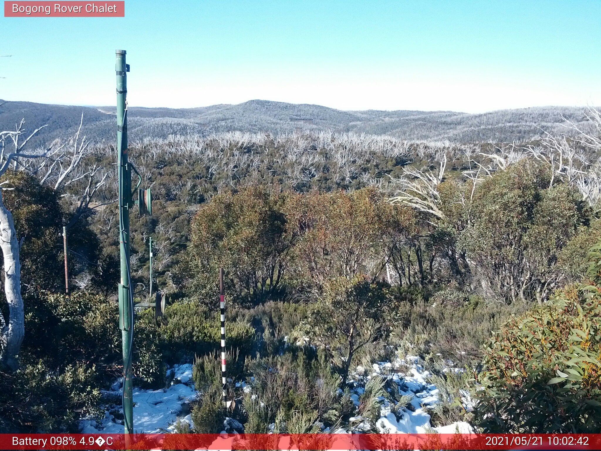 Bogong Web Cam 10:02am Friday 21st of May 2021