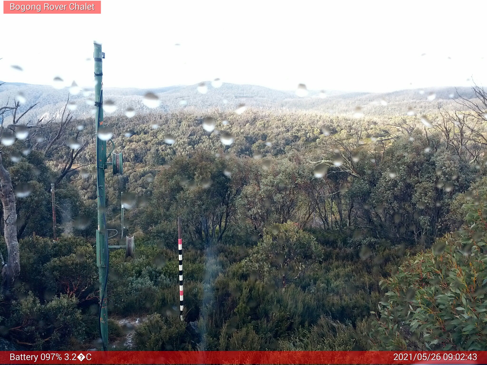 Bogong Web Cam 9:02am Wednesday 26th of May 2021