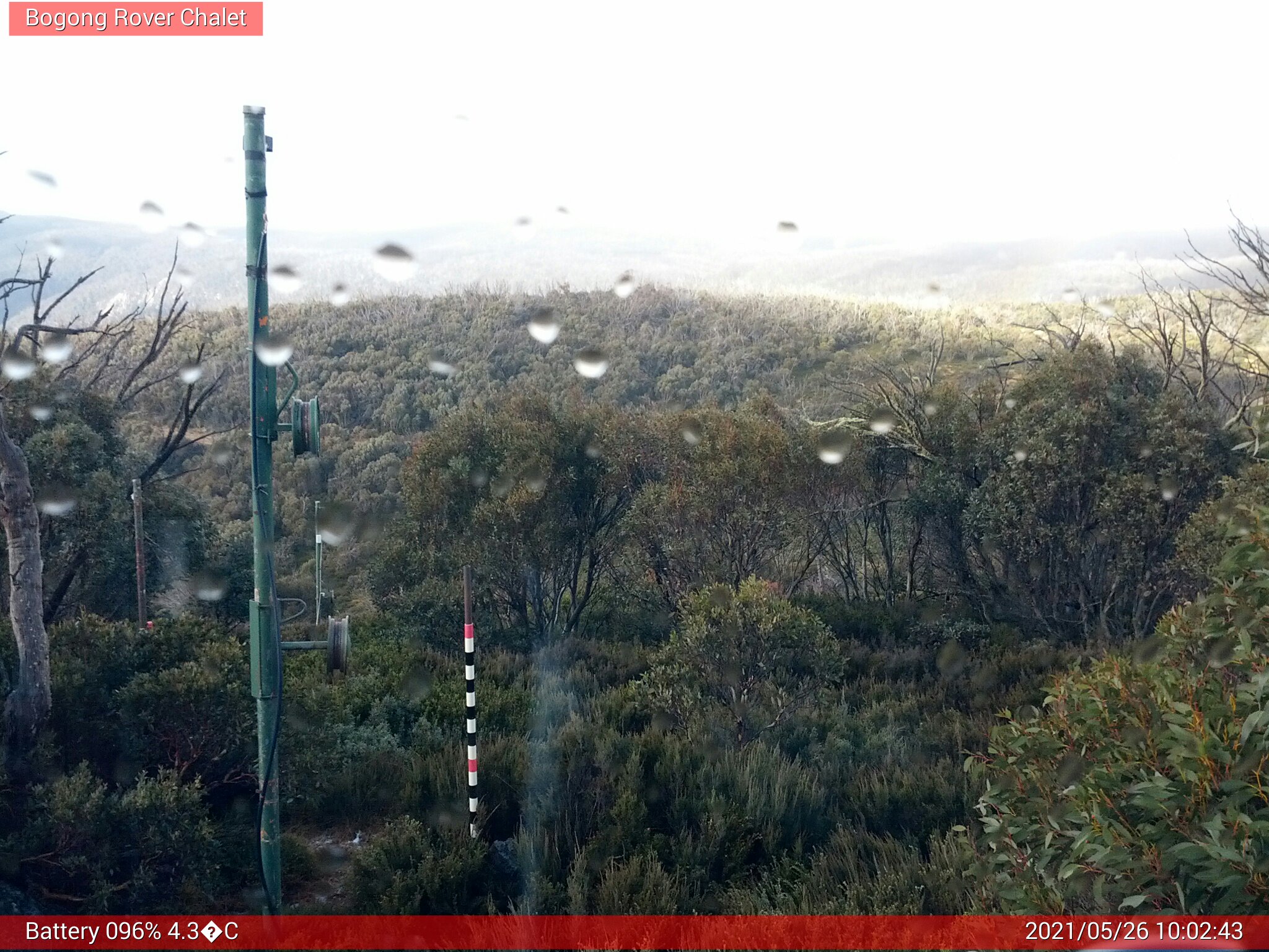 Bogong Web Cam 10:02am Wednesday 26th of May 2021