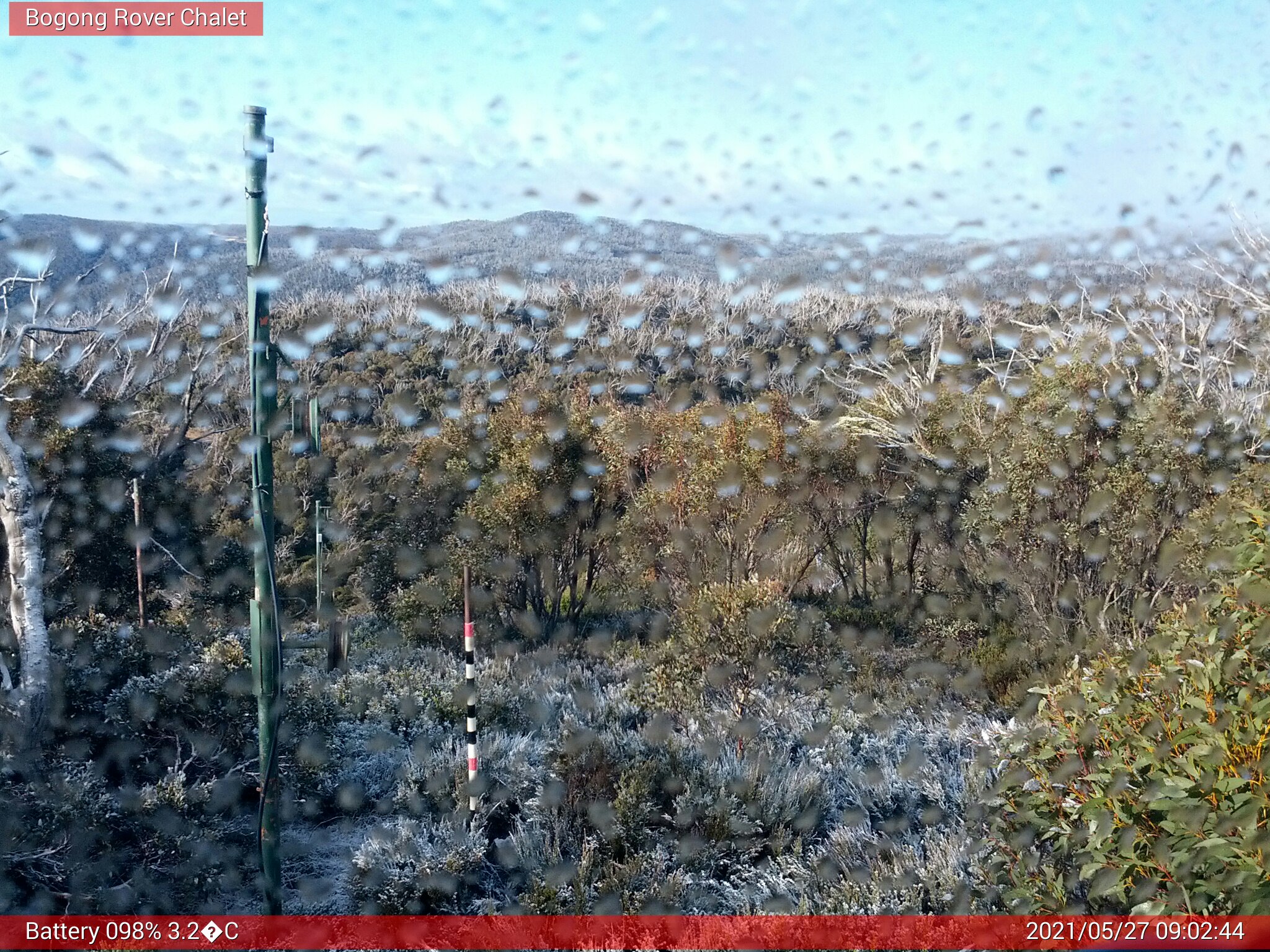 Bogong Web Cam 9:02am Thursday 27th of May 2021