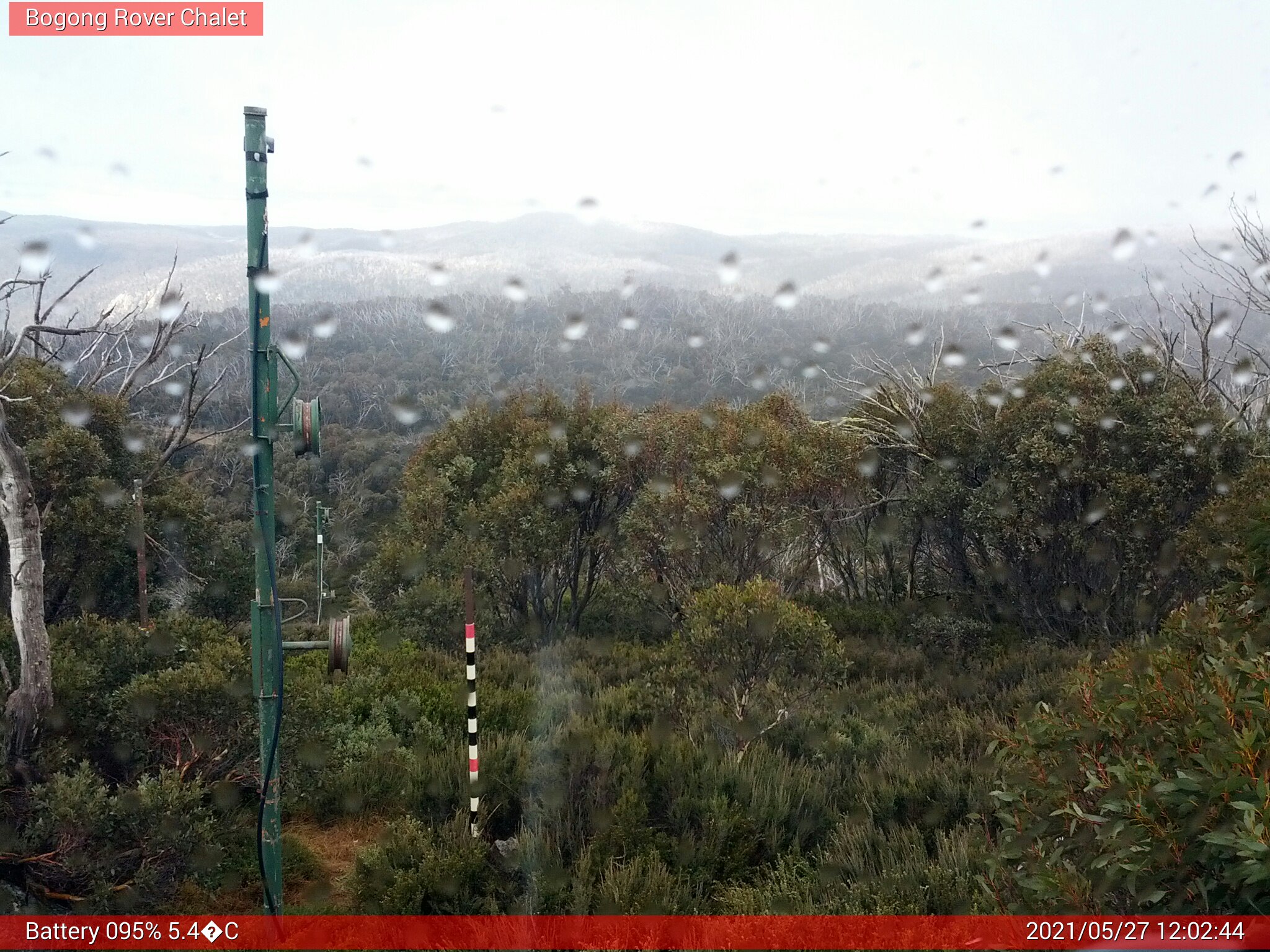 Bogong Web Cam 12:02pm Thursday 27th of May 2021