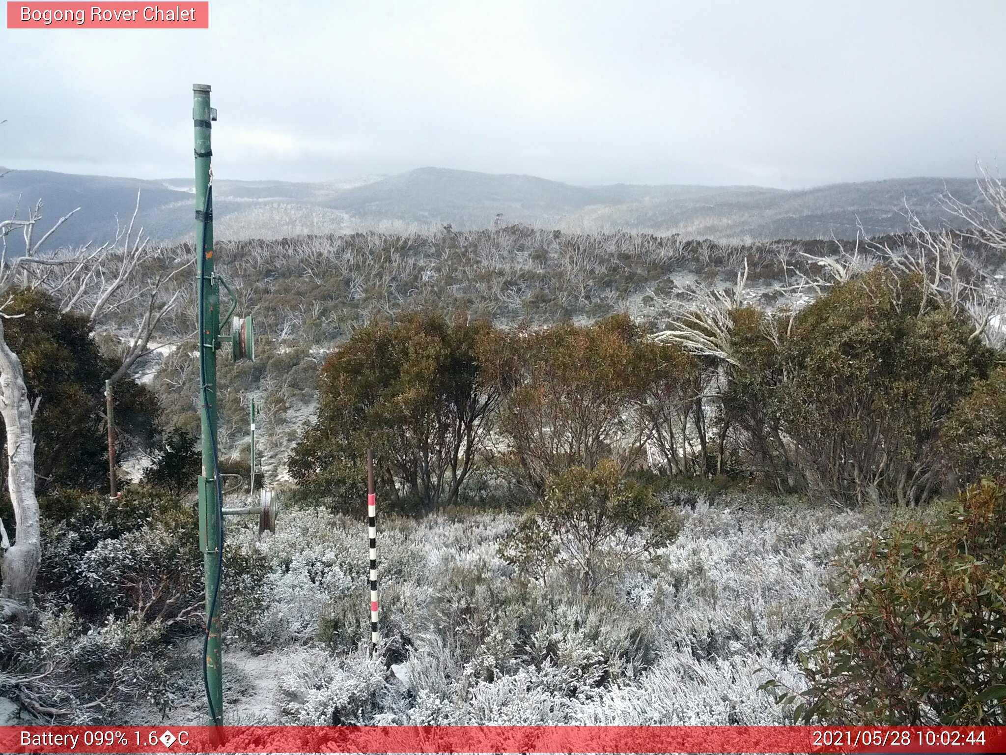 Bogong Web Cam 10:02am Friday 28th of May 2021