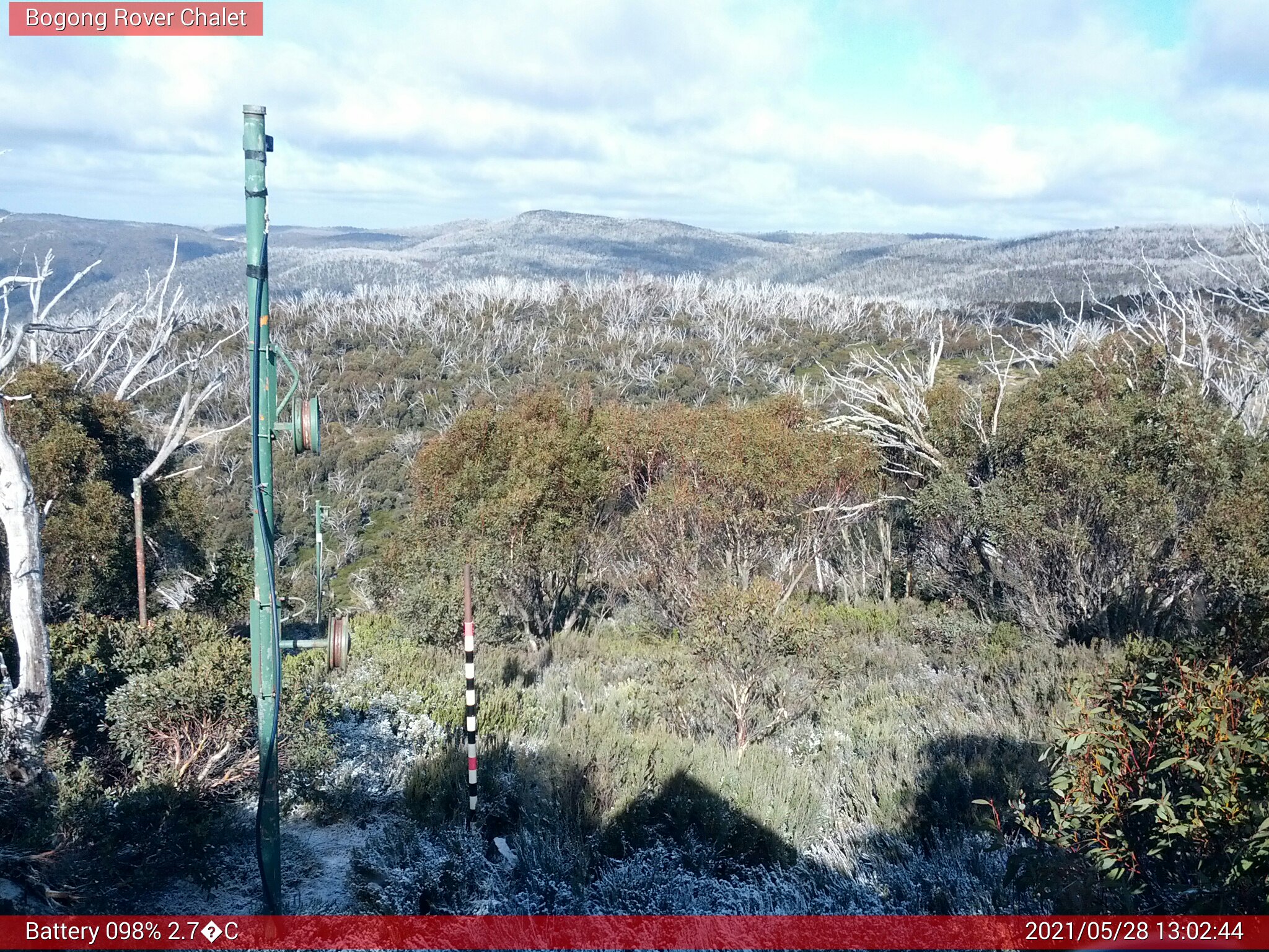 Bogong Web Cam 1:02pm Friday 28th of May 2021