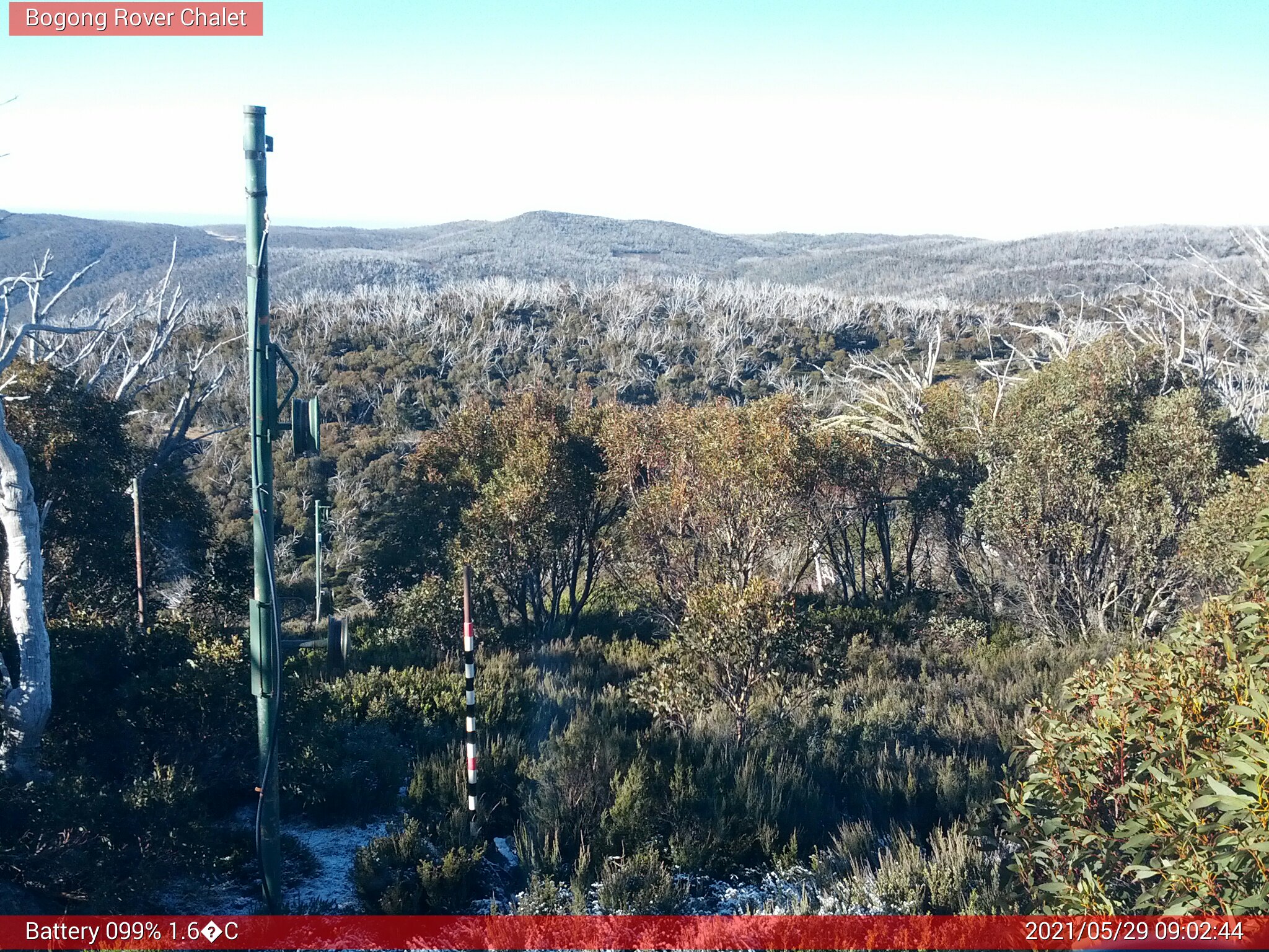 Bogong Web Cam 9:02am Saturday 29th of May 2021