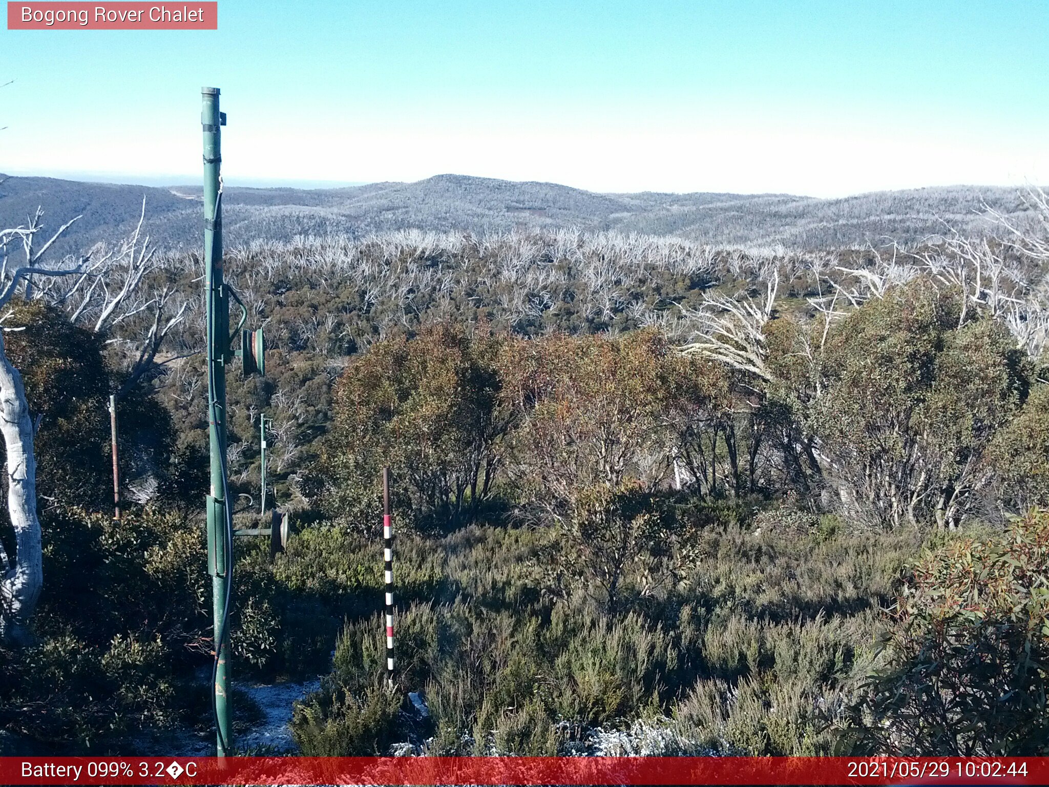 Bogong Web Cam 10:02am Saturday 29th of May 2021